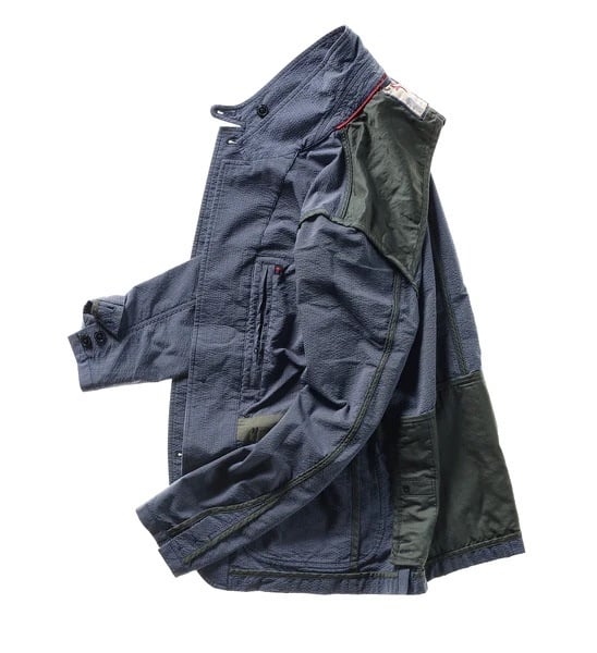TROPICAL TRAP BLAZER - NAVY STRIPE
