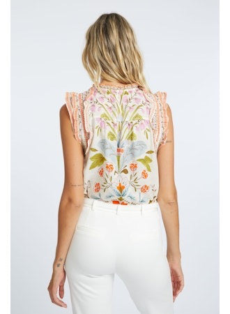 CABALLERO MICHELINE VINTAGE FLORAL TOP