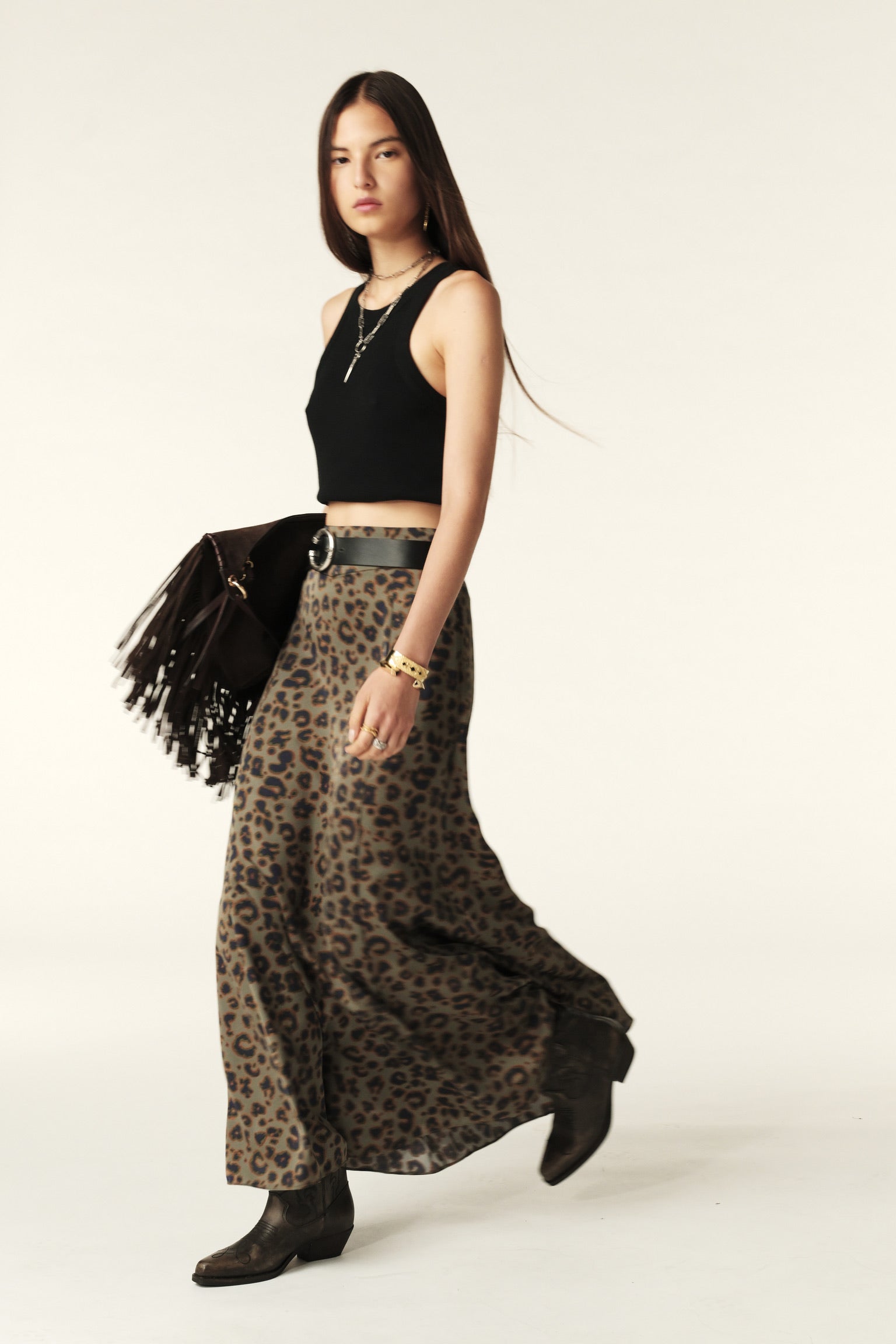 スカート Blair high waist skirt beige Msize ANDMARY】Blair high waist skirt