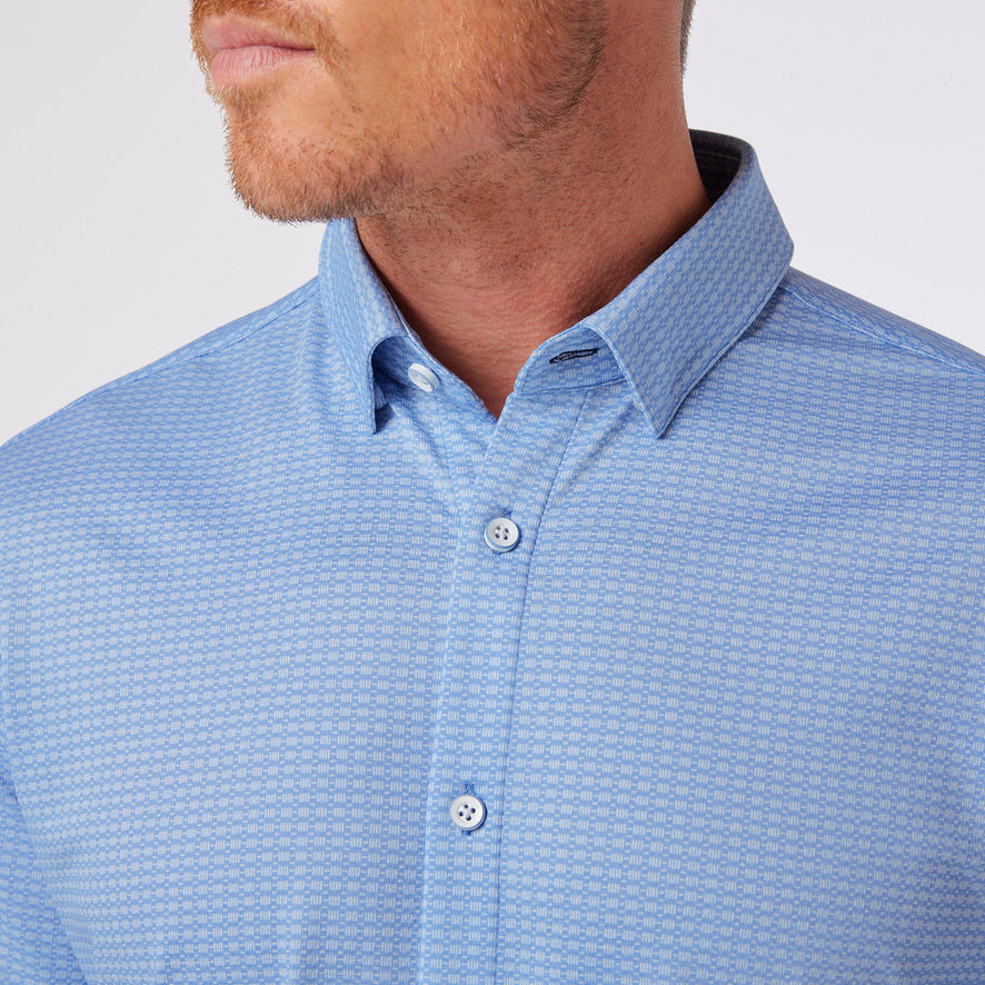 mizzen + main HALYARD SHORT SLEEVE PROVENCE WOVEN TILE
