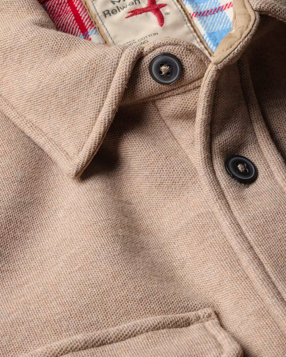 PIQUE FLEECE WORKSHIRT