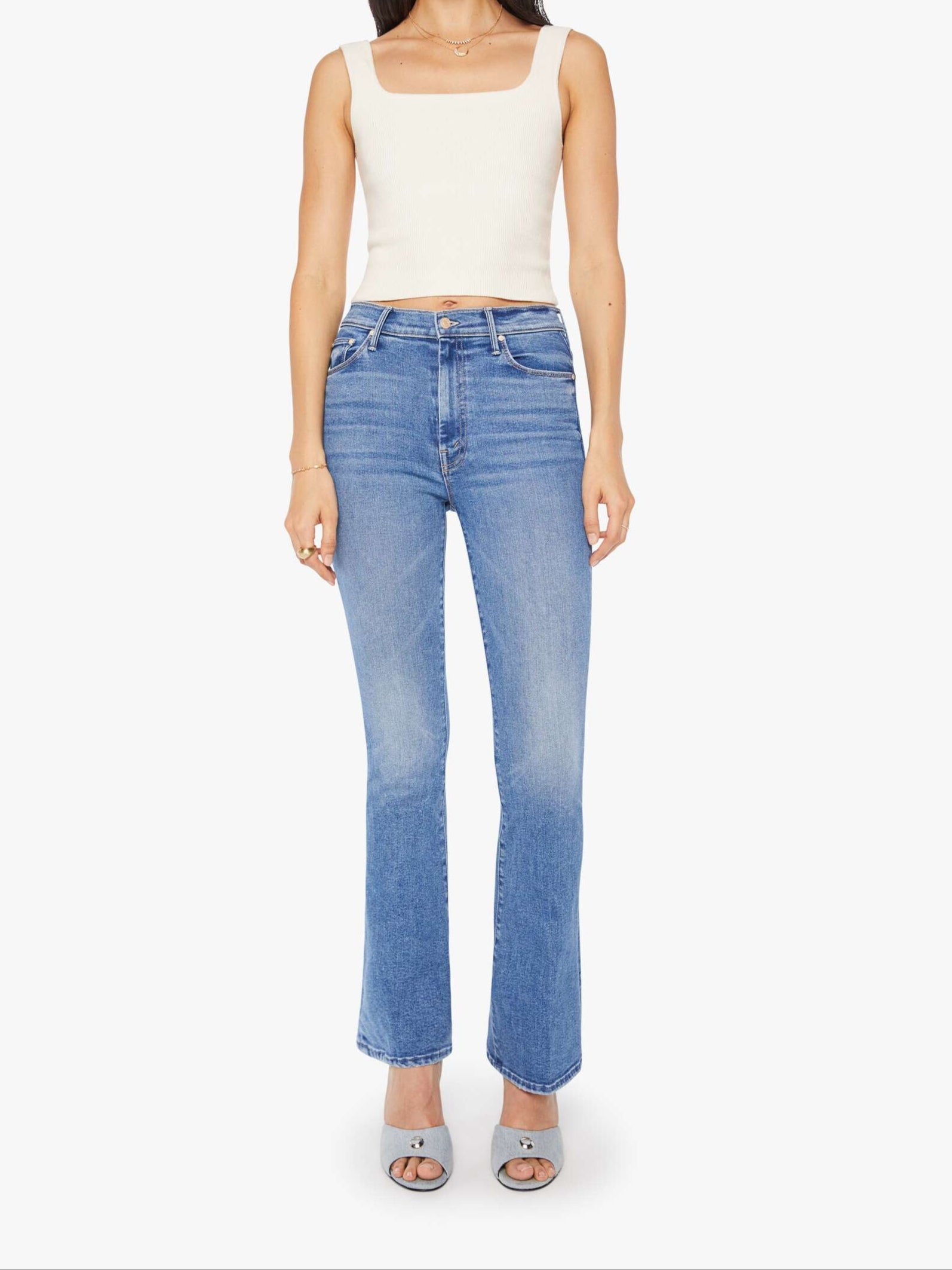 MOTHER HIGH WAISTED WEEKENDER SKIMP SWING AND A MISS