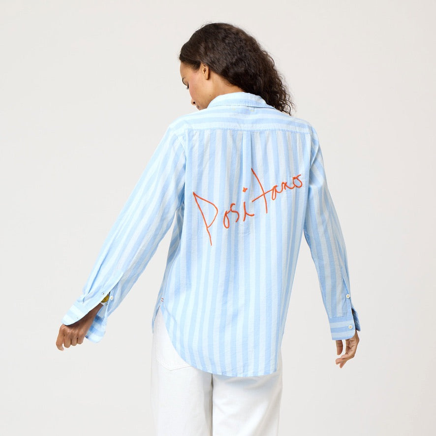 kerri rosenthal MIA STRIPE POSITANO SHIRT