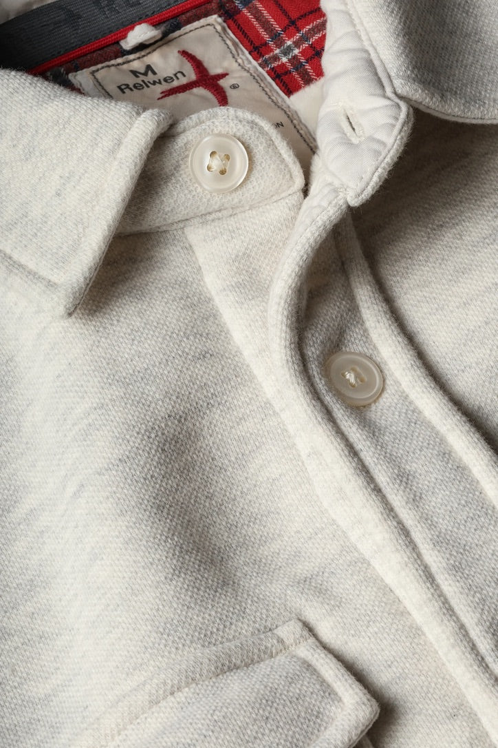 PIQUE FLEECE WORKSHIRT