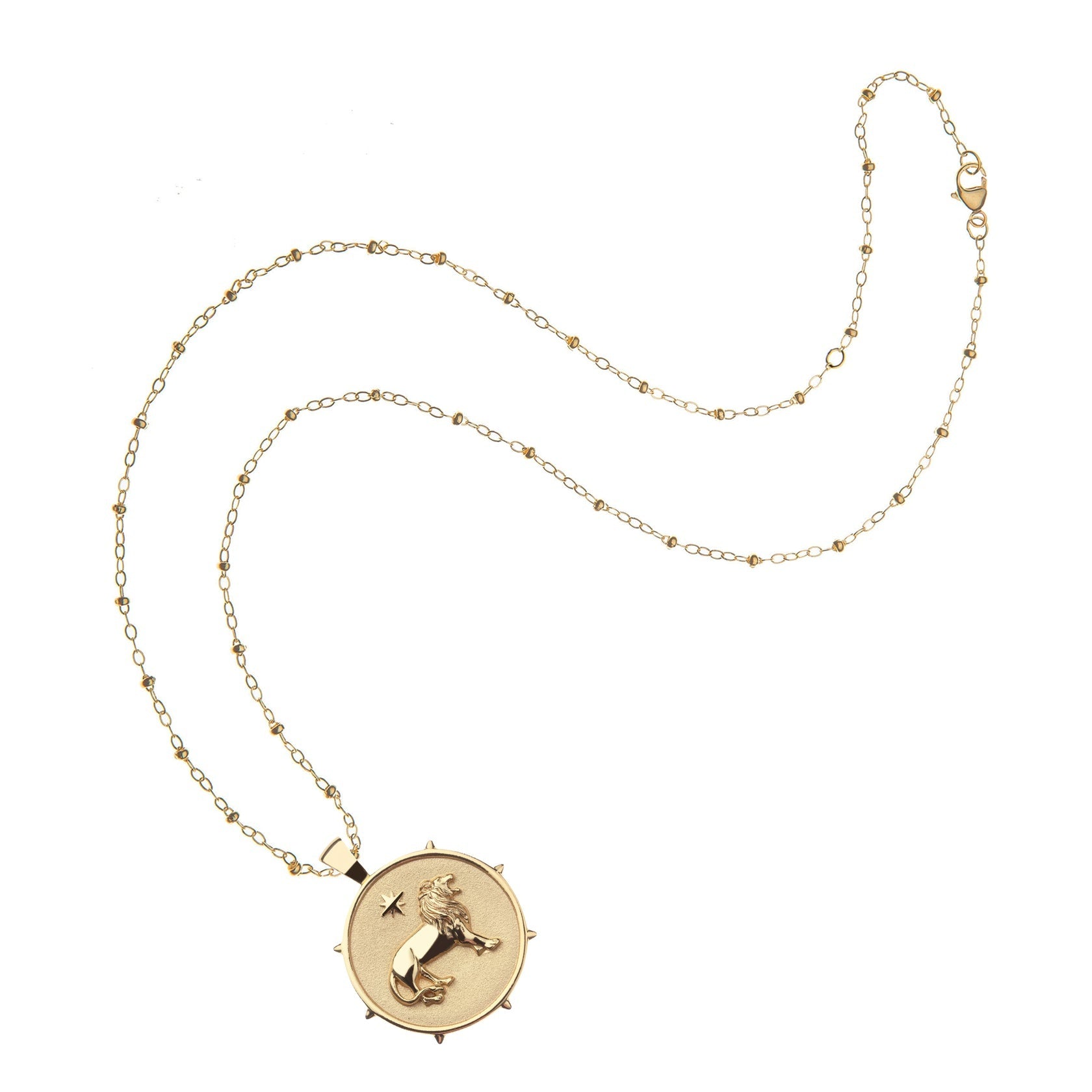 COURAGE BIG PENDANT COIN - 16-18" SATELLITE