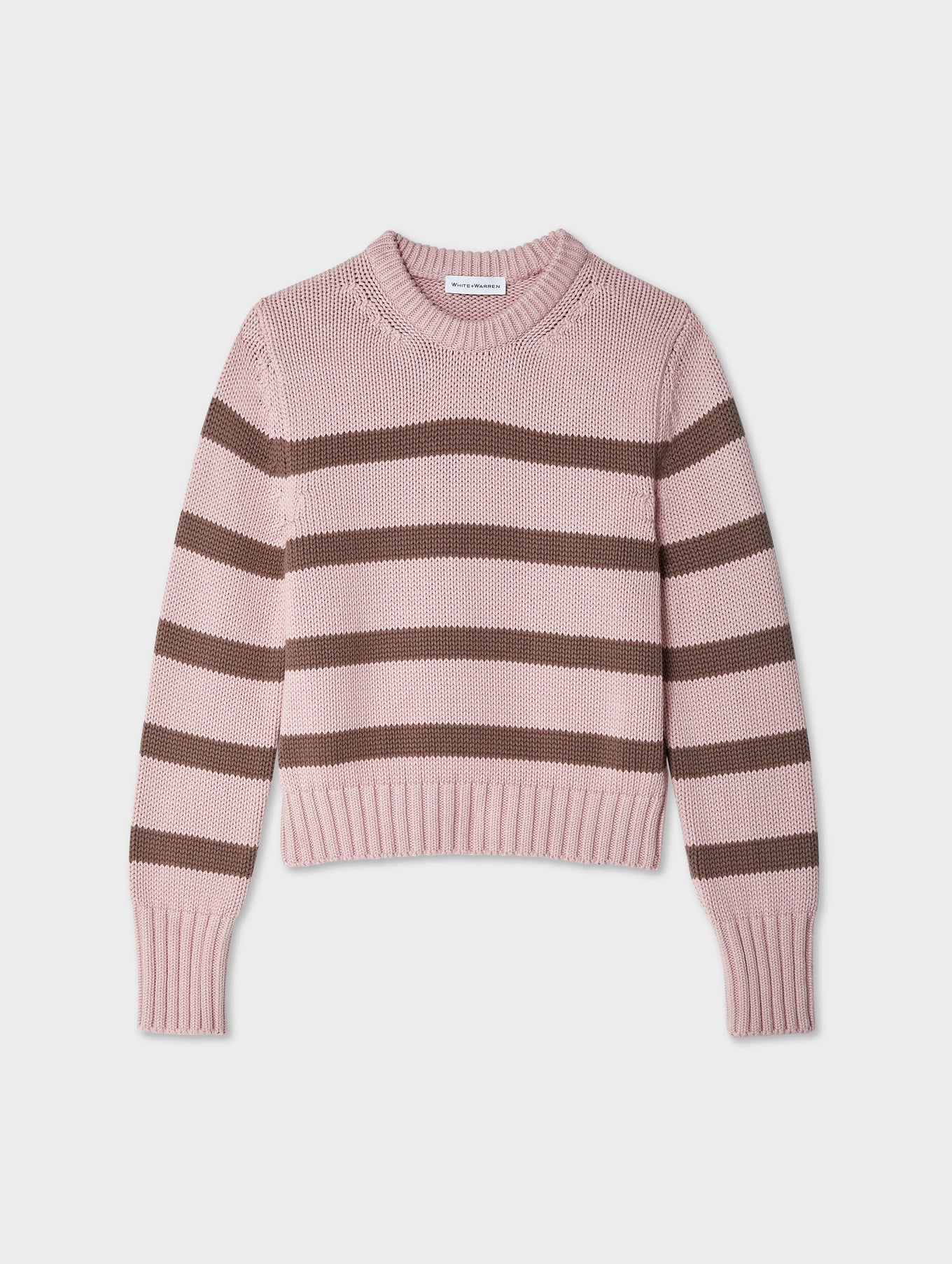 white + warren COTTON CREW