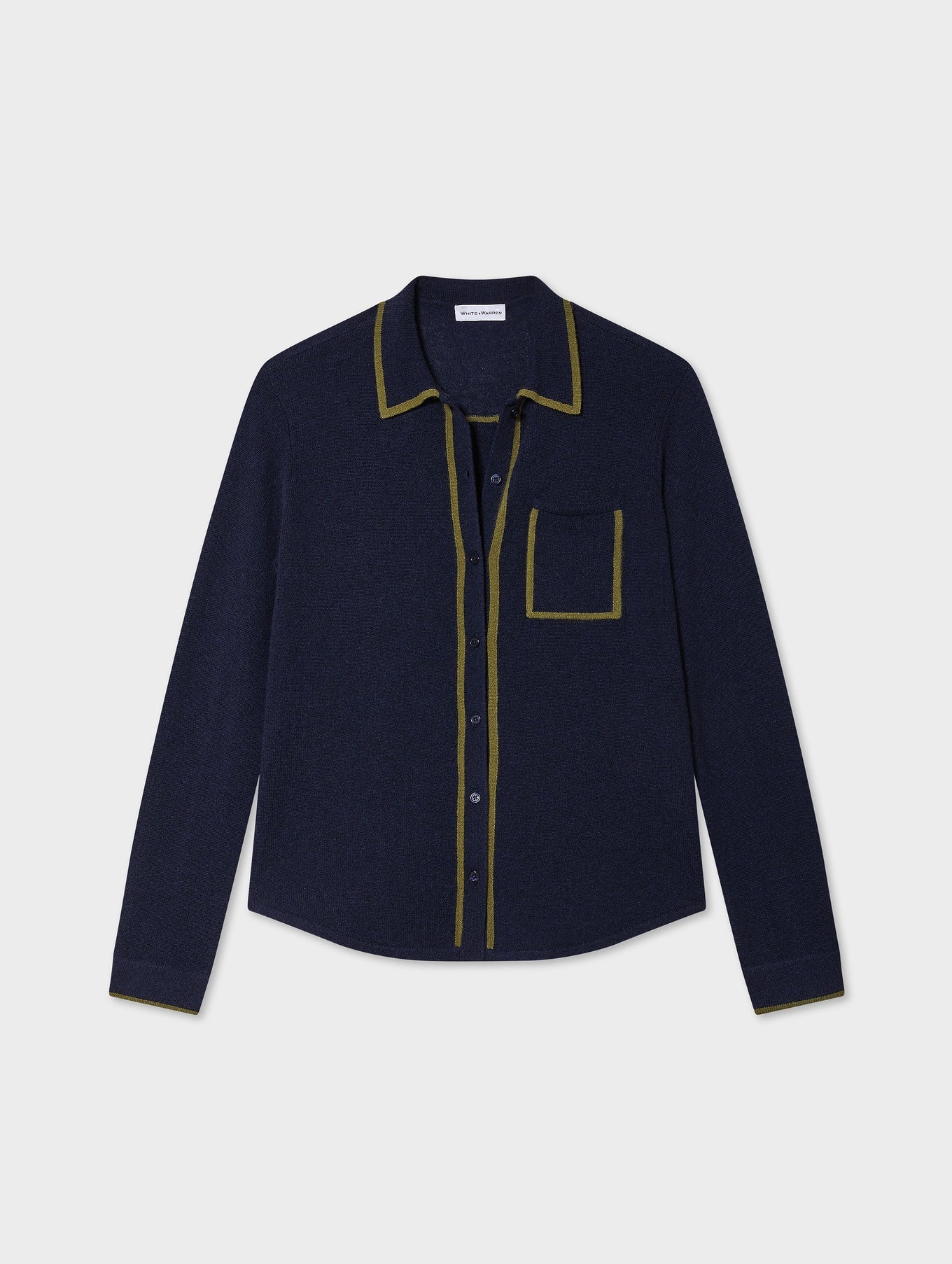 CASH TIPPED BUTTON SHIRT