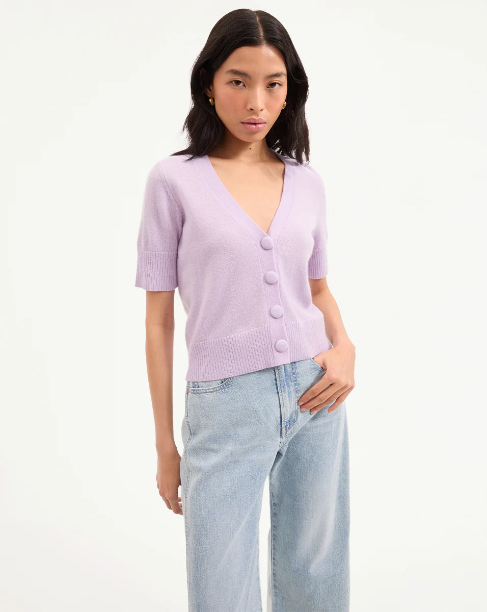veronica beard SOLENE CASHMERE SHORT SLEEVE
