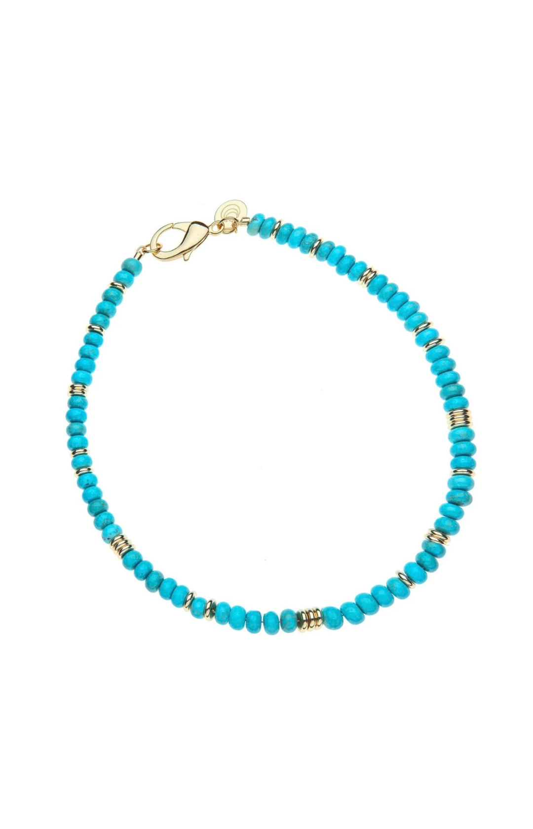 GUMDROP BEADED NECKLACE - TURQUOISE