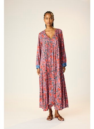 NATALIE MARTIN FIORE MAXI WITH SASH ROSE BANDANA