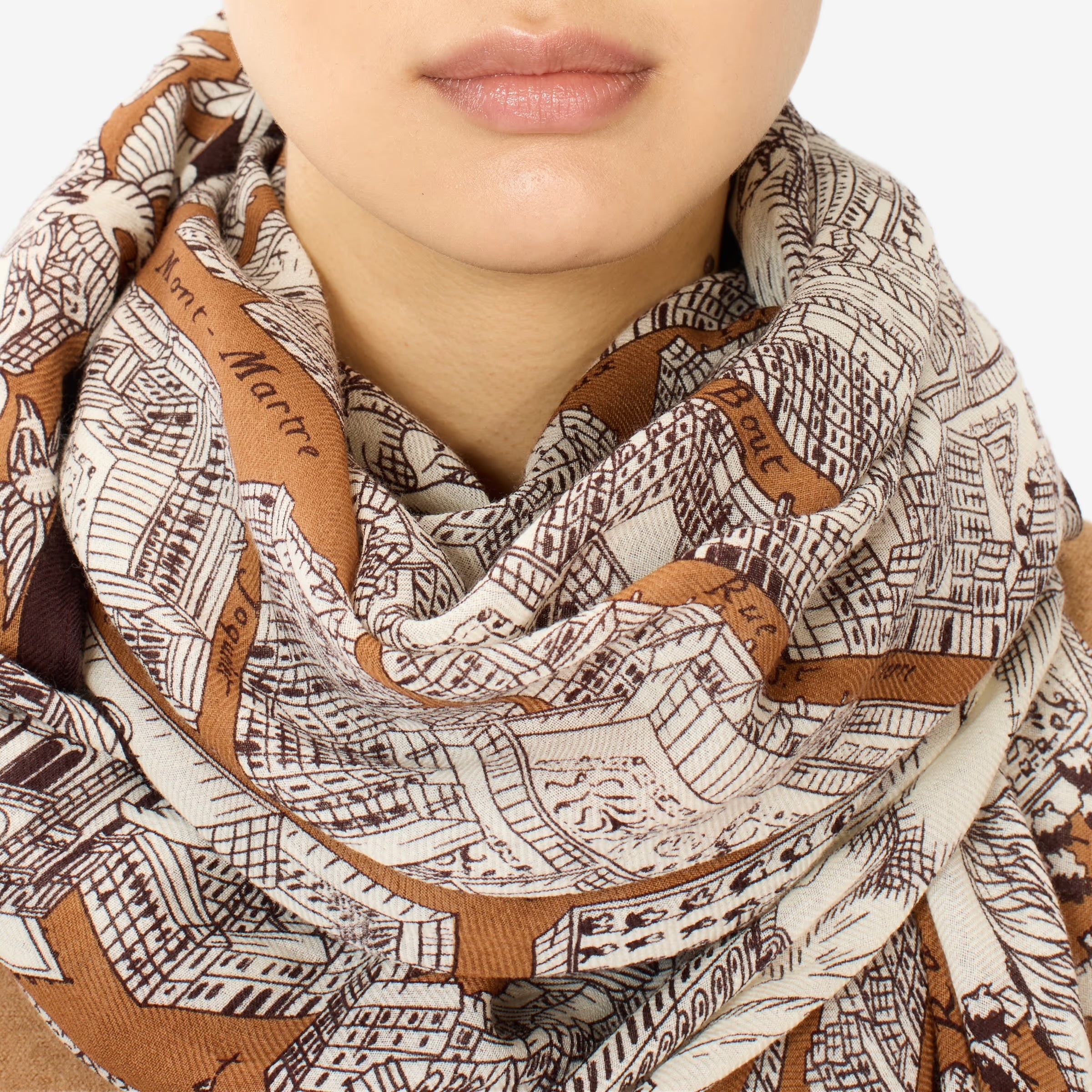 INOUI SCARF 100 TURGOT CARAMEL
