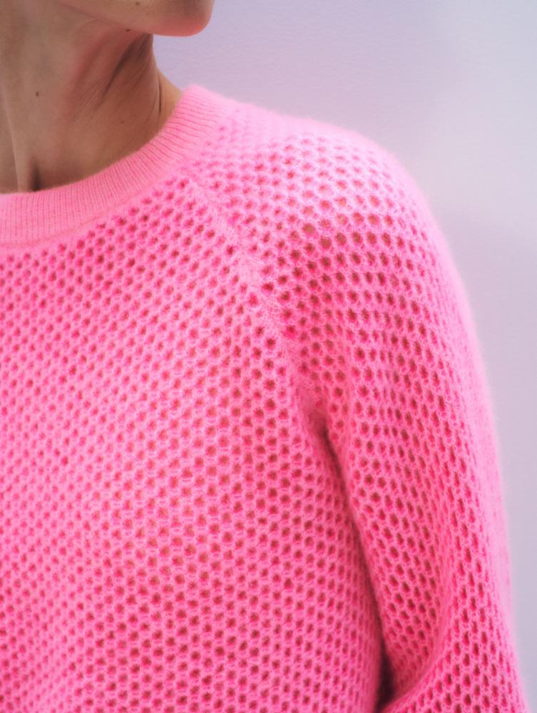 CASHMERE MESH SWEATSHIRT