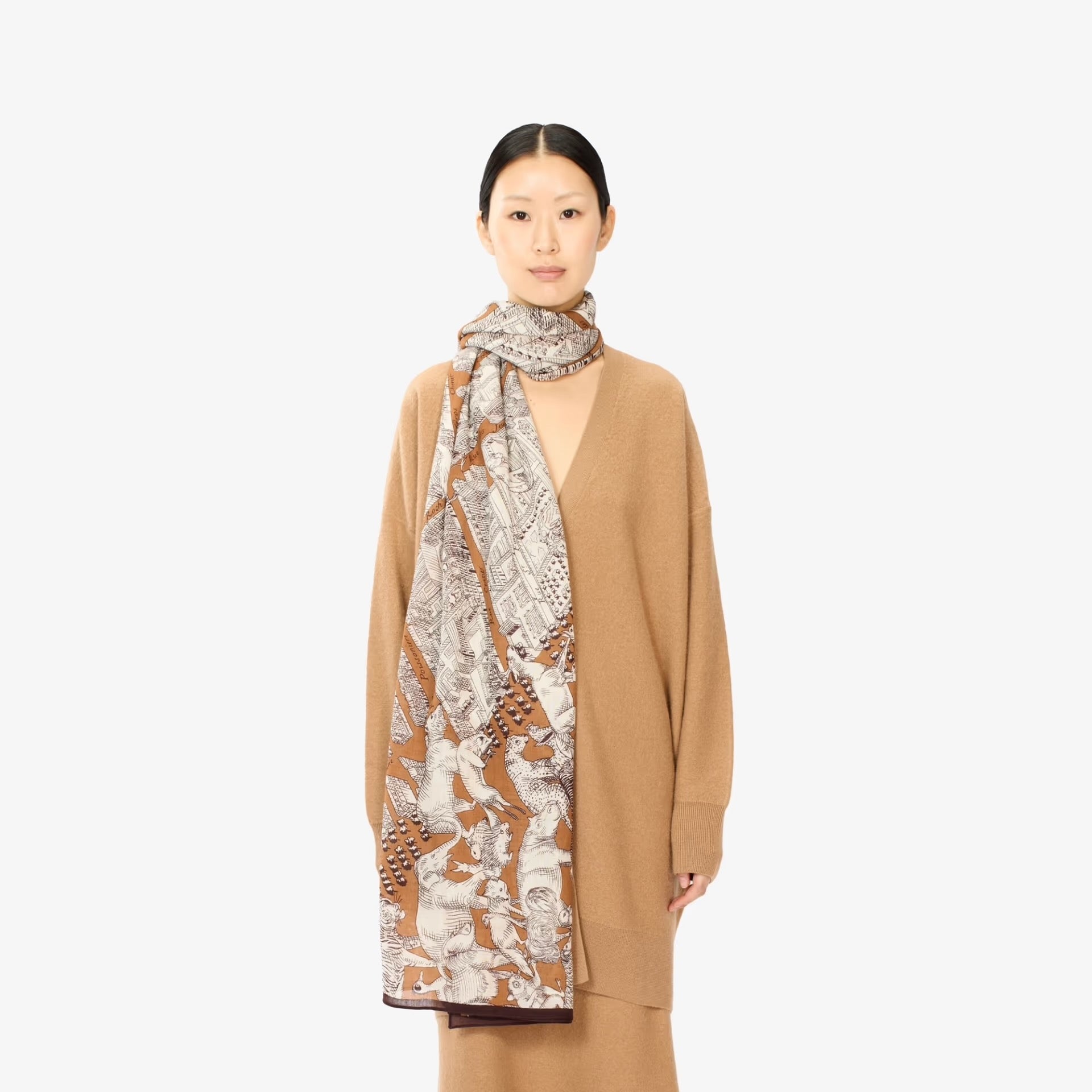 INOUI SCARF 100 TURGOT CARAMEL