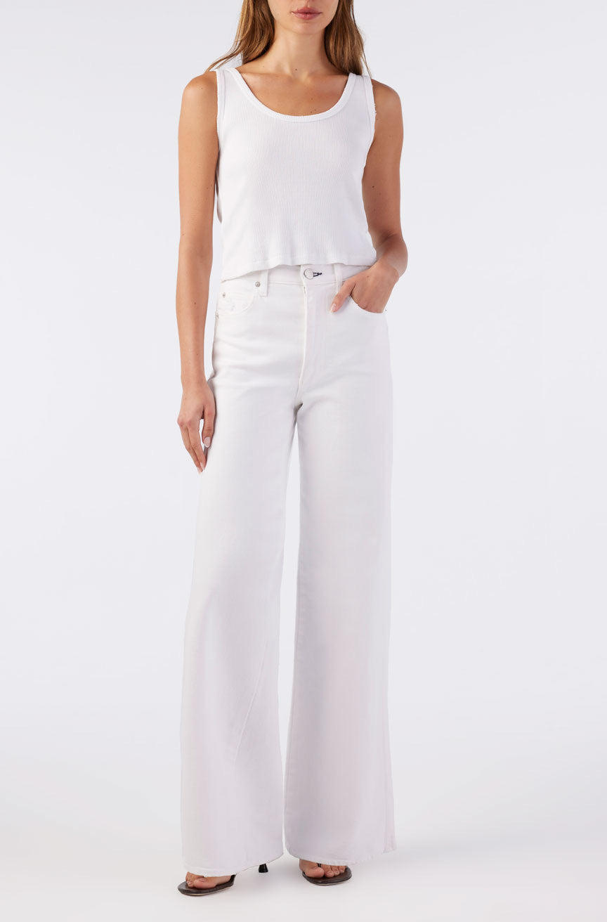 AMO FRIDA WIDE LEG ALABASTER WHITE