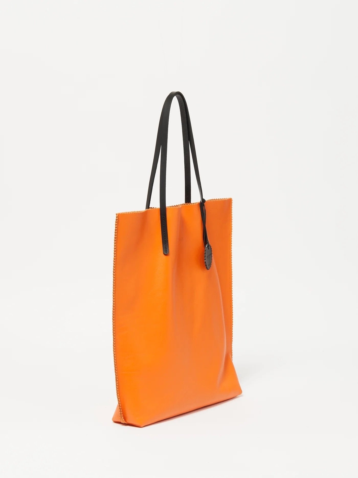 CALM NAPPA LEATHER TOTE BAG - MANDARINE