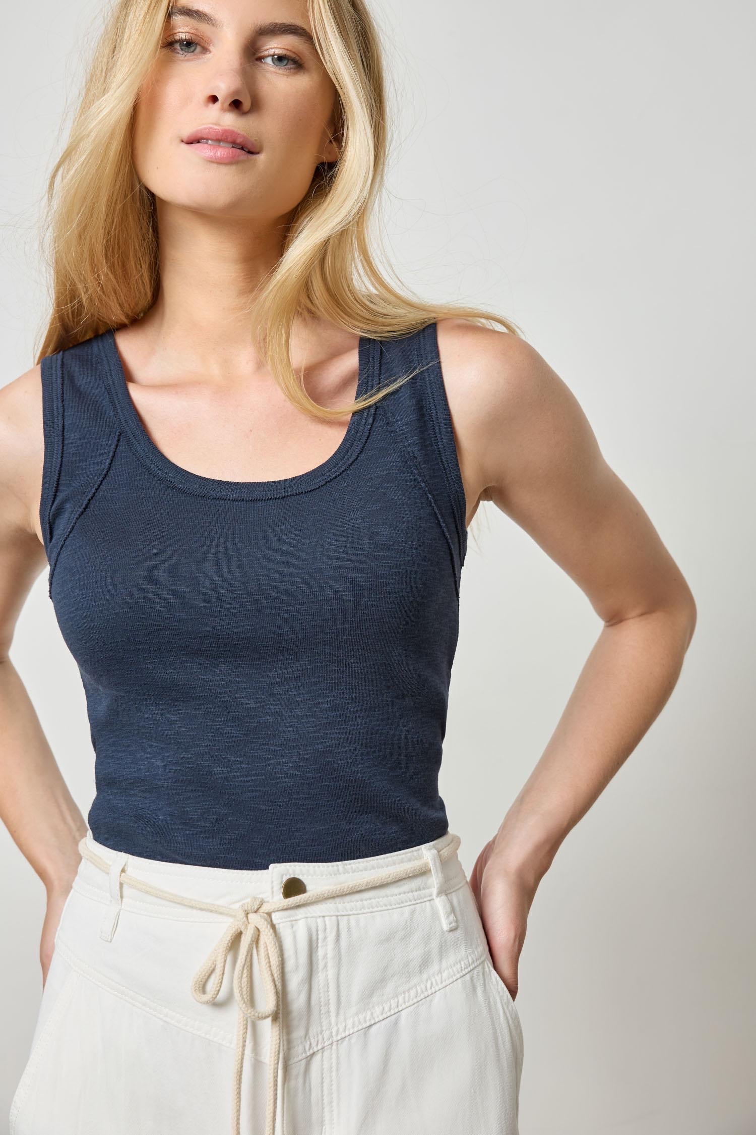 lilla p WIDE STRAP TANK