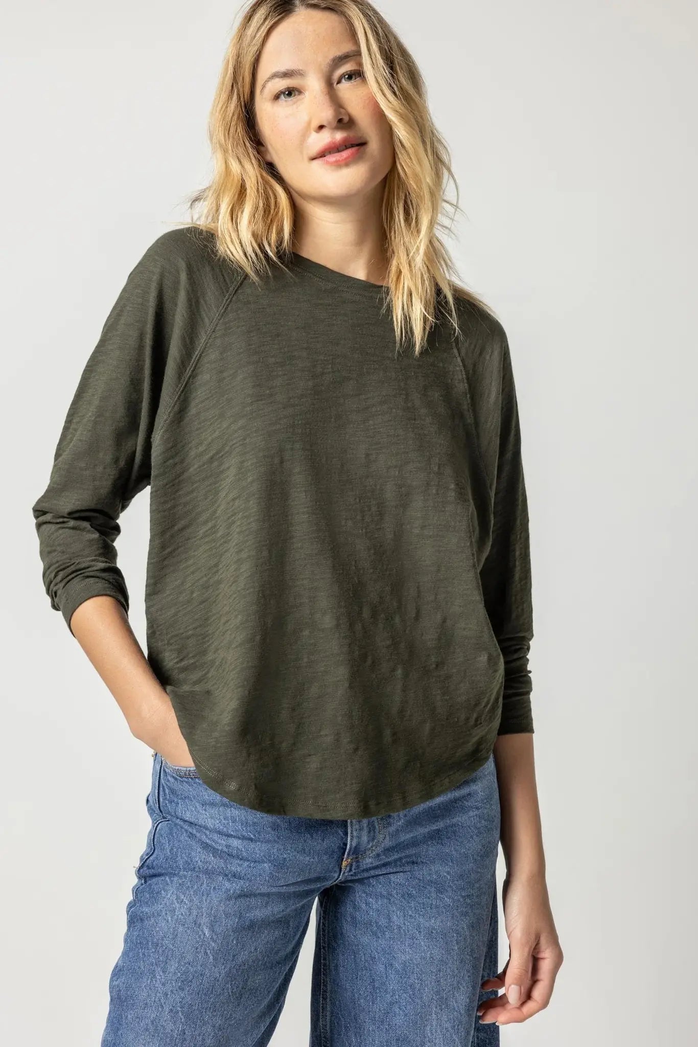 LONG SLEEVE GUSSET BOATNECK