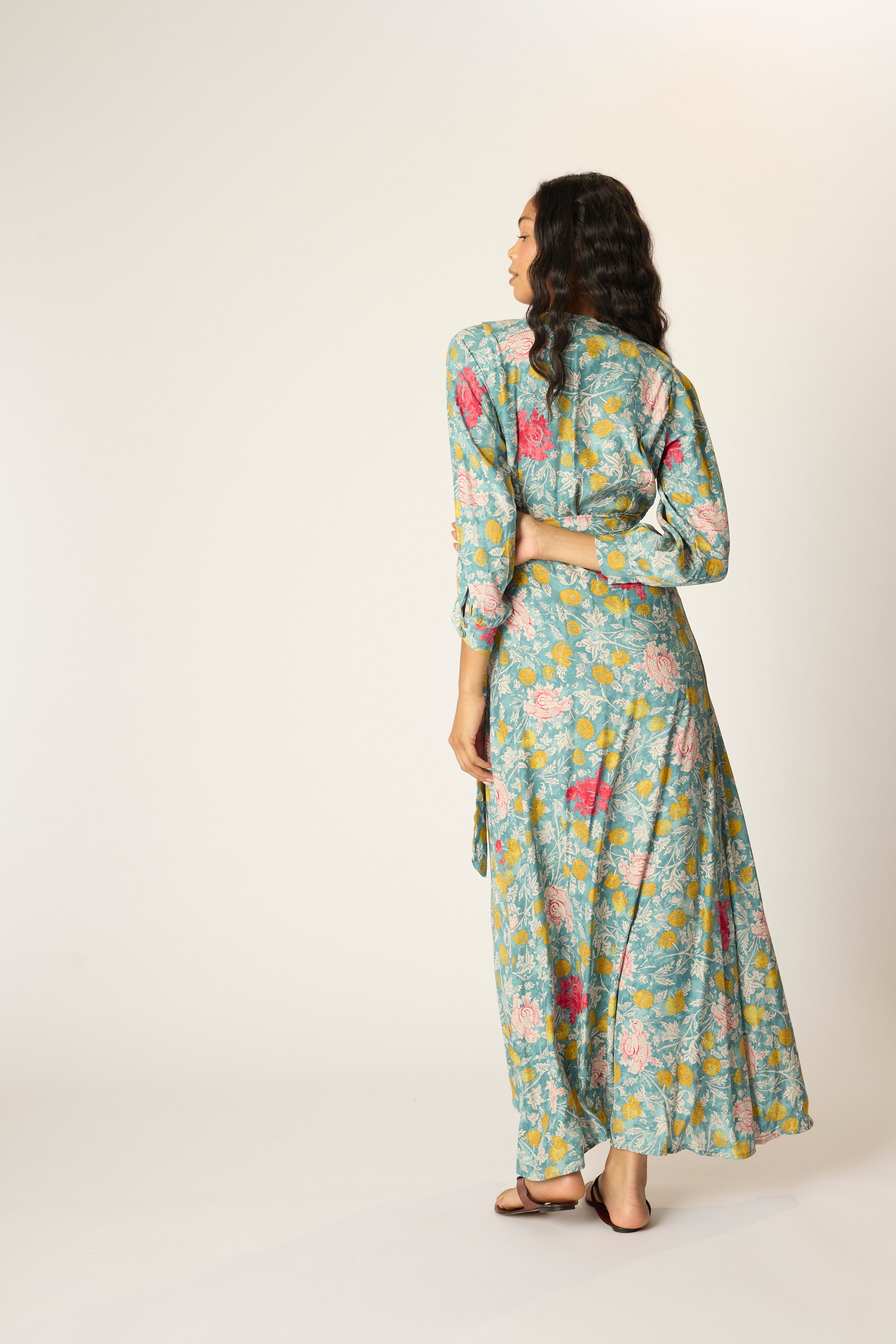NATALIE MARTIN KATE LONG SLEEVE DRESS LEHUA PRINT SEA