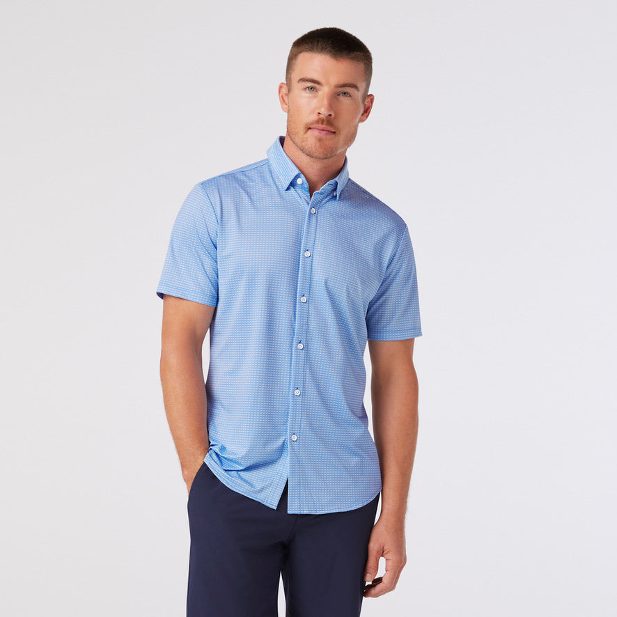 mizzen + main HALYARD SHORT SLEEVE PROVENCE WOVEN TILE