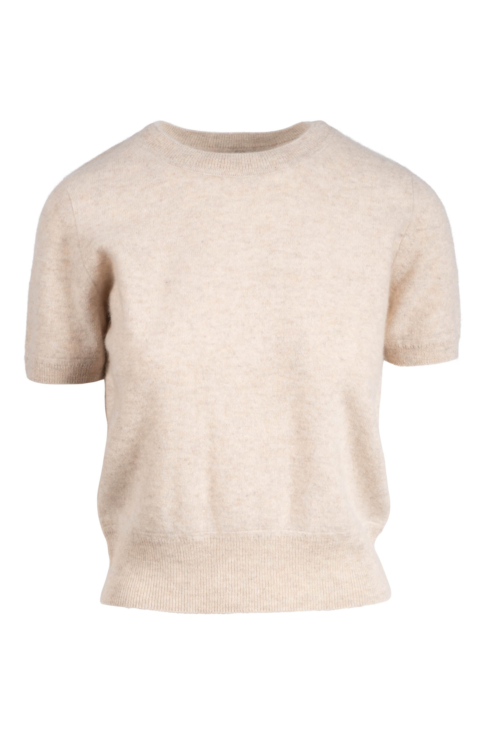 NAADAM CASHMERE SHORT SLEEVE CROP SWEATER