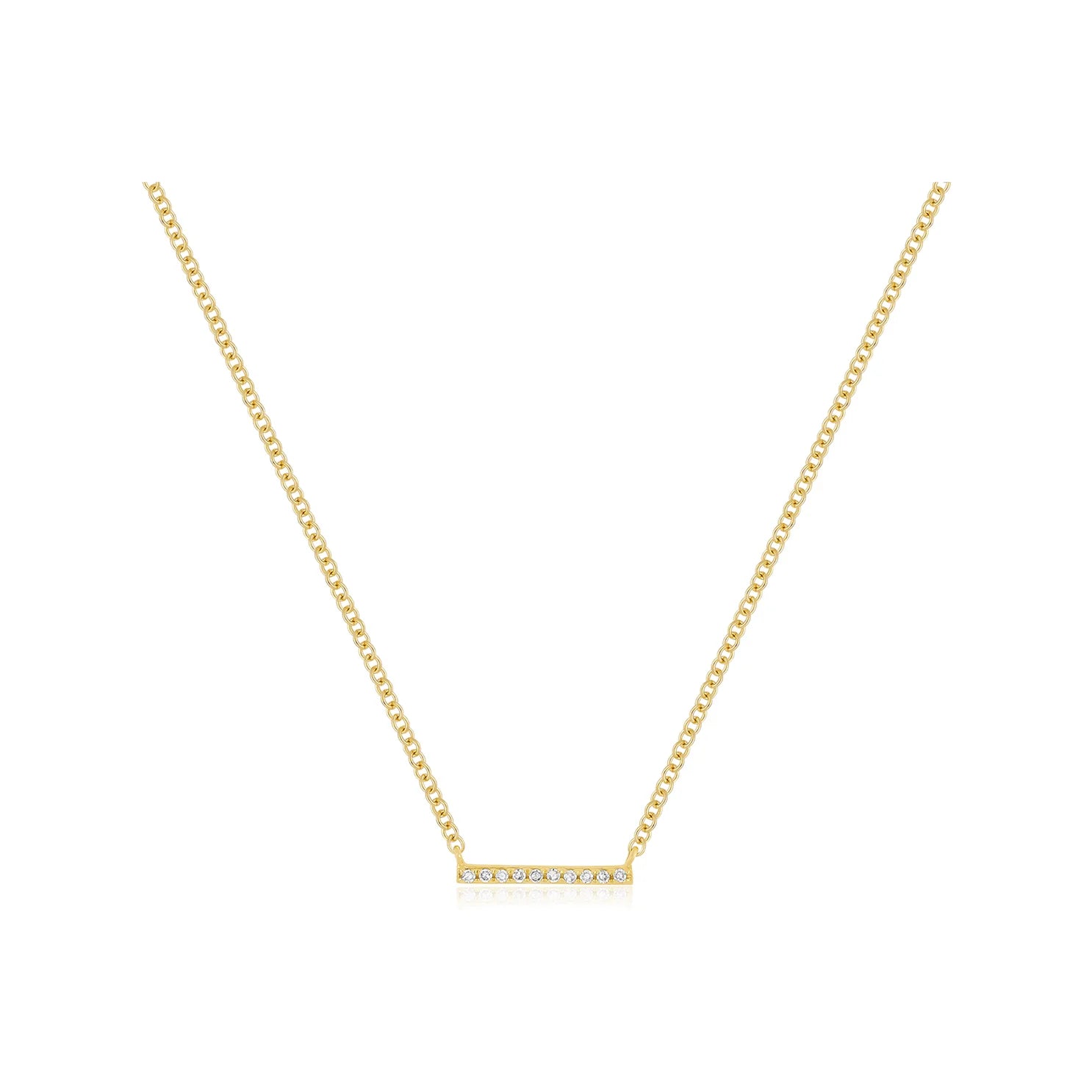 DIAMOND MINI BAR NECKLACE EF-13062M