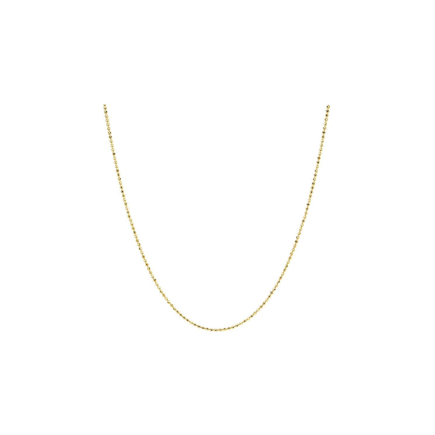 GOLD FACETED CHAIN NECKLACE EF-60645C