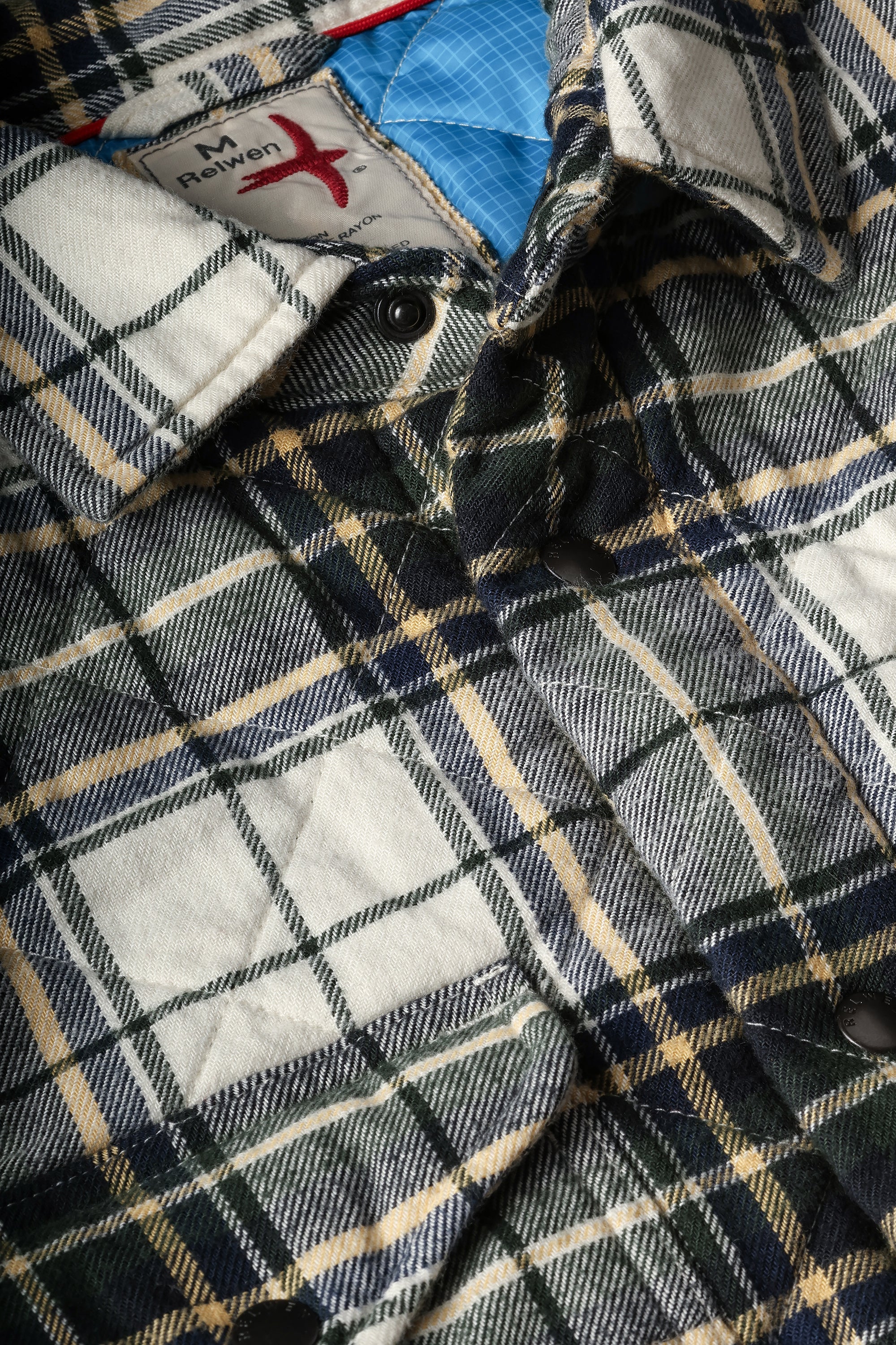 QUILTED FLANNEL SHIRT JACKET