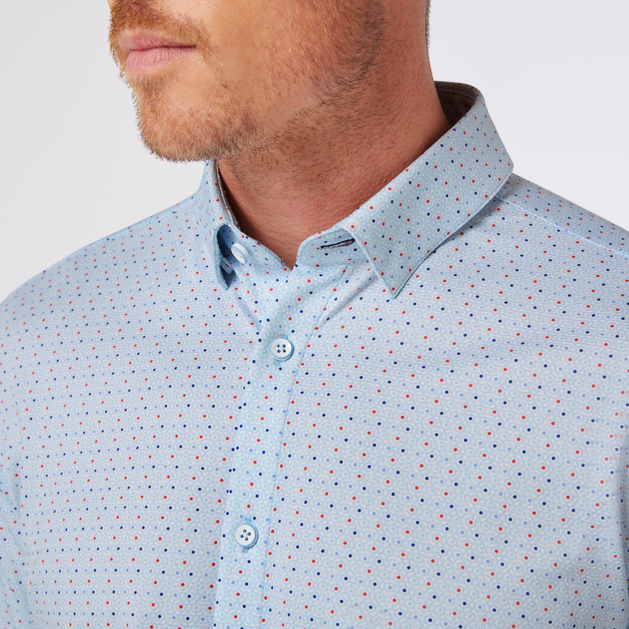 mizzen + main HALYARD SHORT SLEEVE LIGHT BLUE TRELLUS