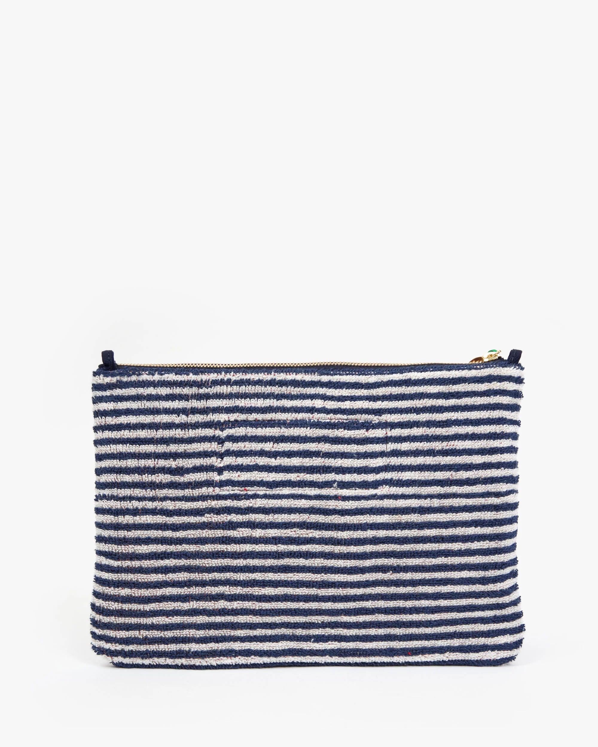 FLAT CLUTCH - TERRY STRIPE