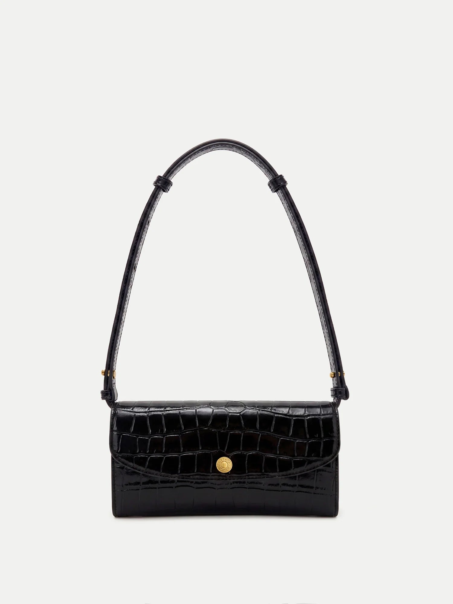 CROC CROSSBODY WALLET