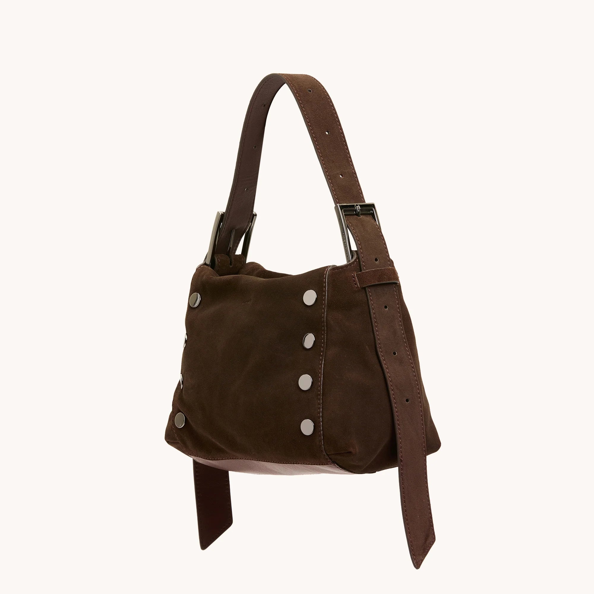 BRYANT MED - BELTED SUEDE/GM