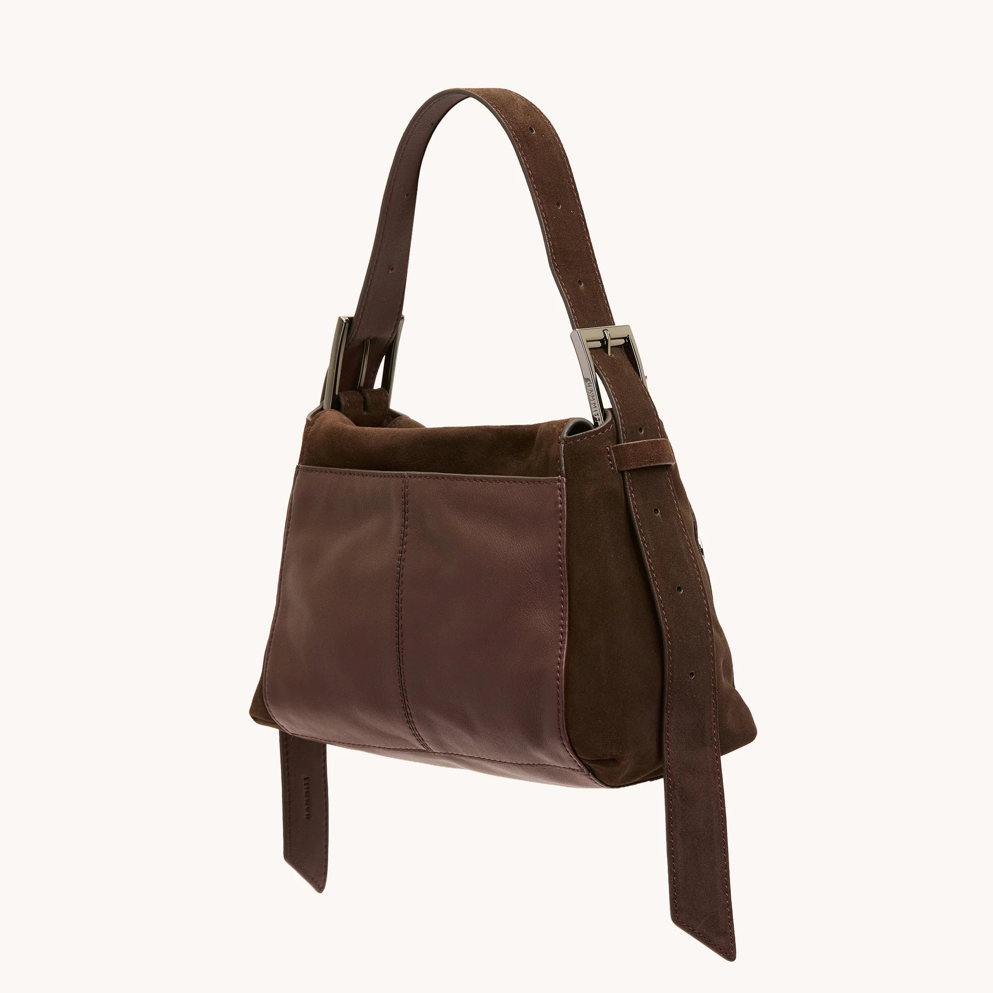 BRYANT MED - BELTED SUEDE/GM