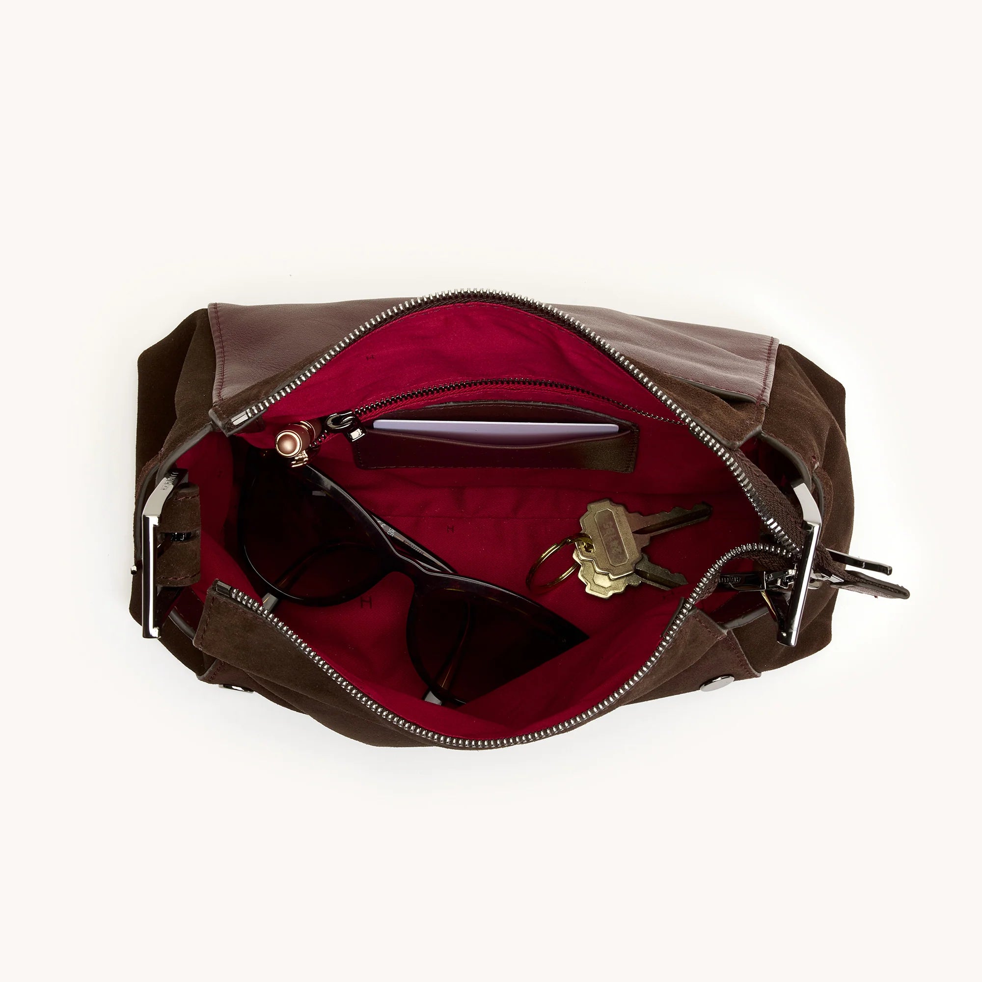 BRYANT MED - BELTED SUEDE/GM