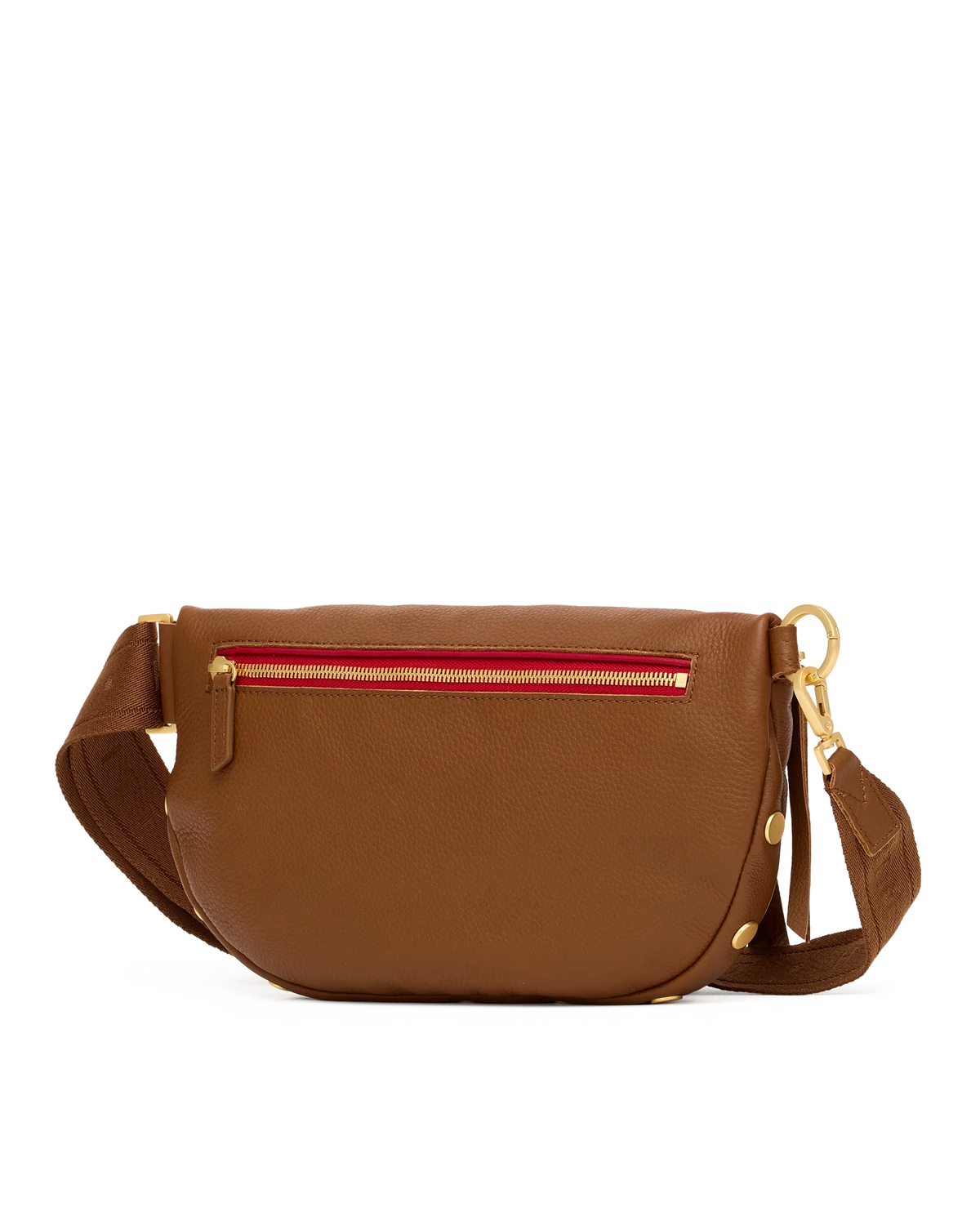 CHARLES CROSSBODY LRG - MAHOGANY PEBBLE