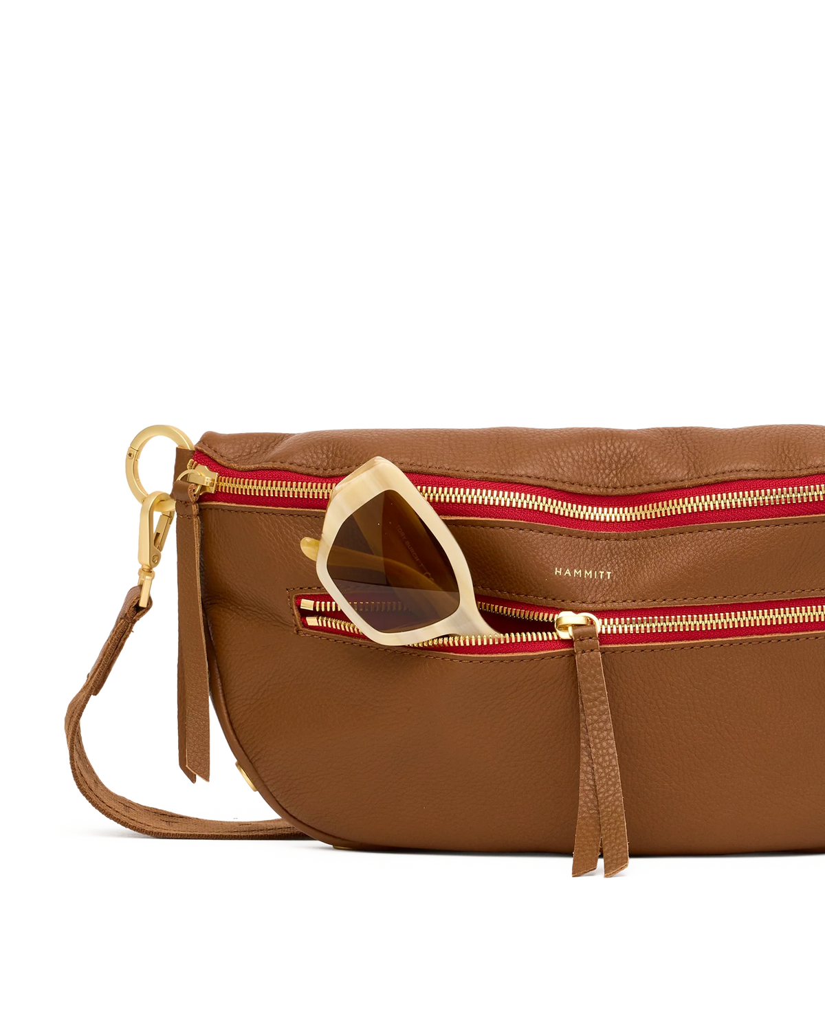 CHARLES CROSSBODY LRG - MAHOGANY PEBBLE