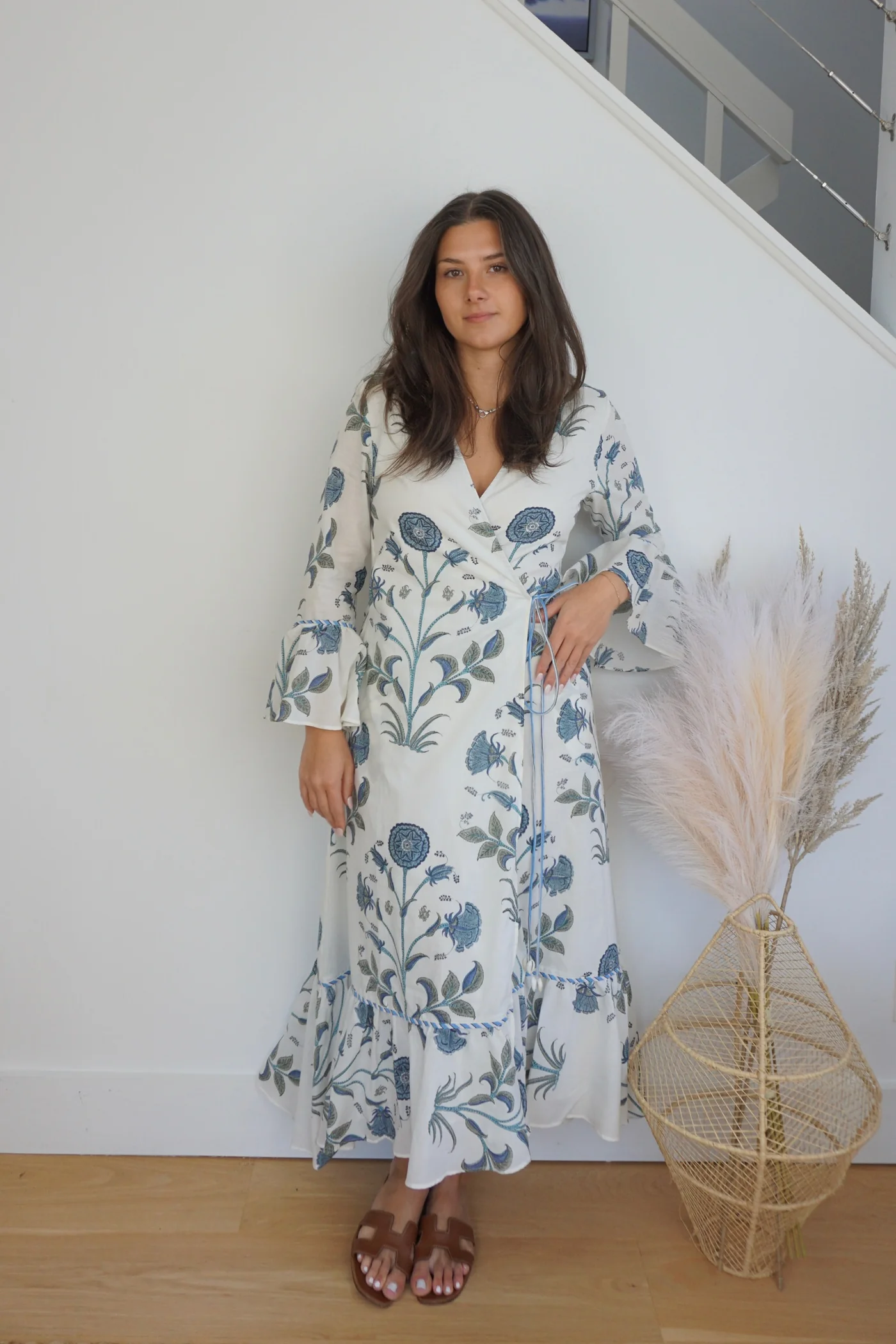RHODE DRESS BLUE VINE / XS/S