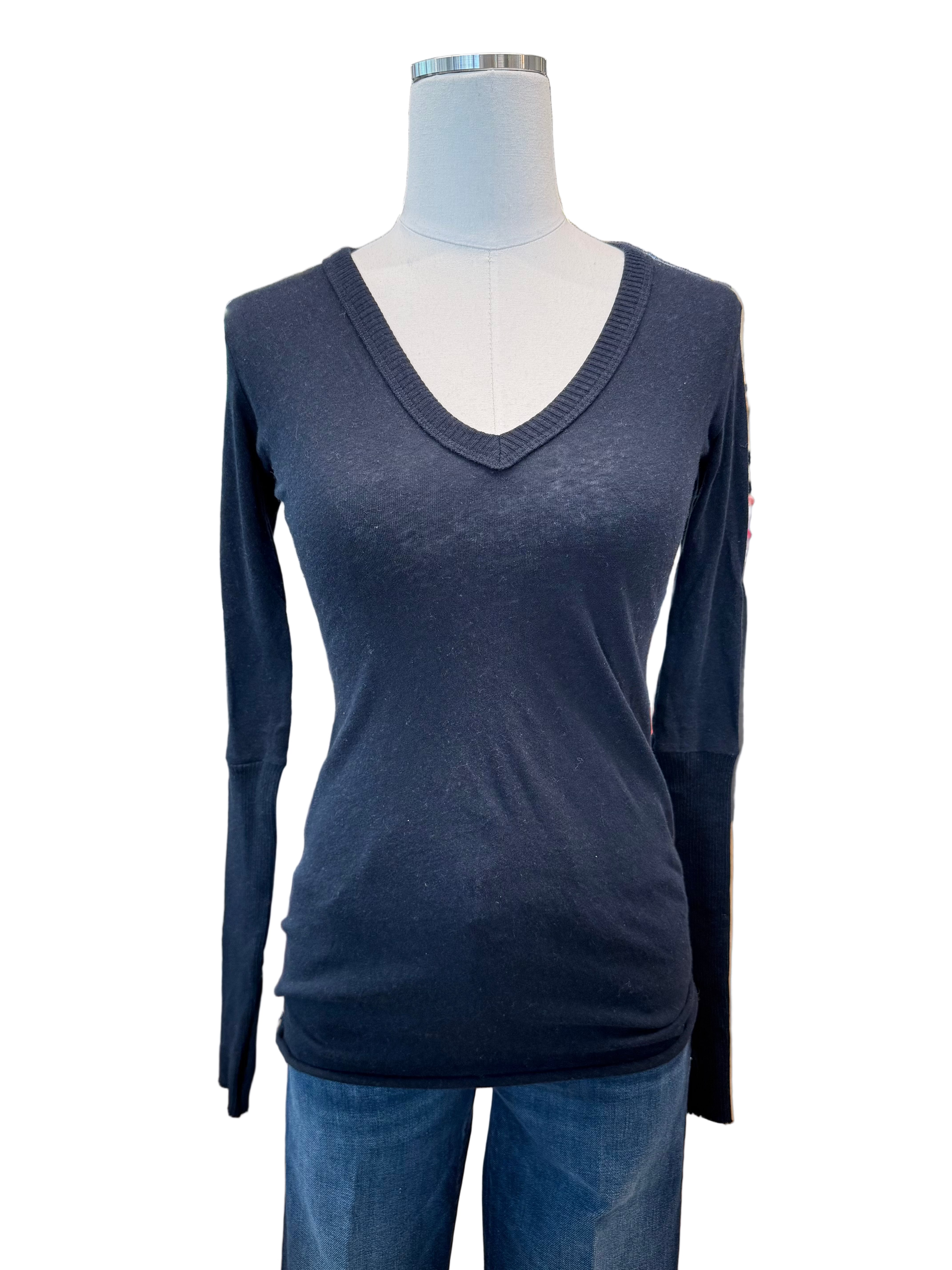 CASHMERE LONG SLEEVE V