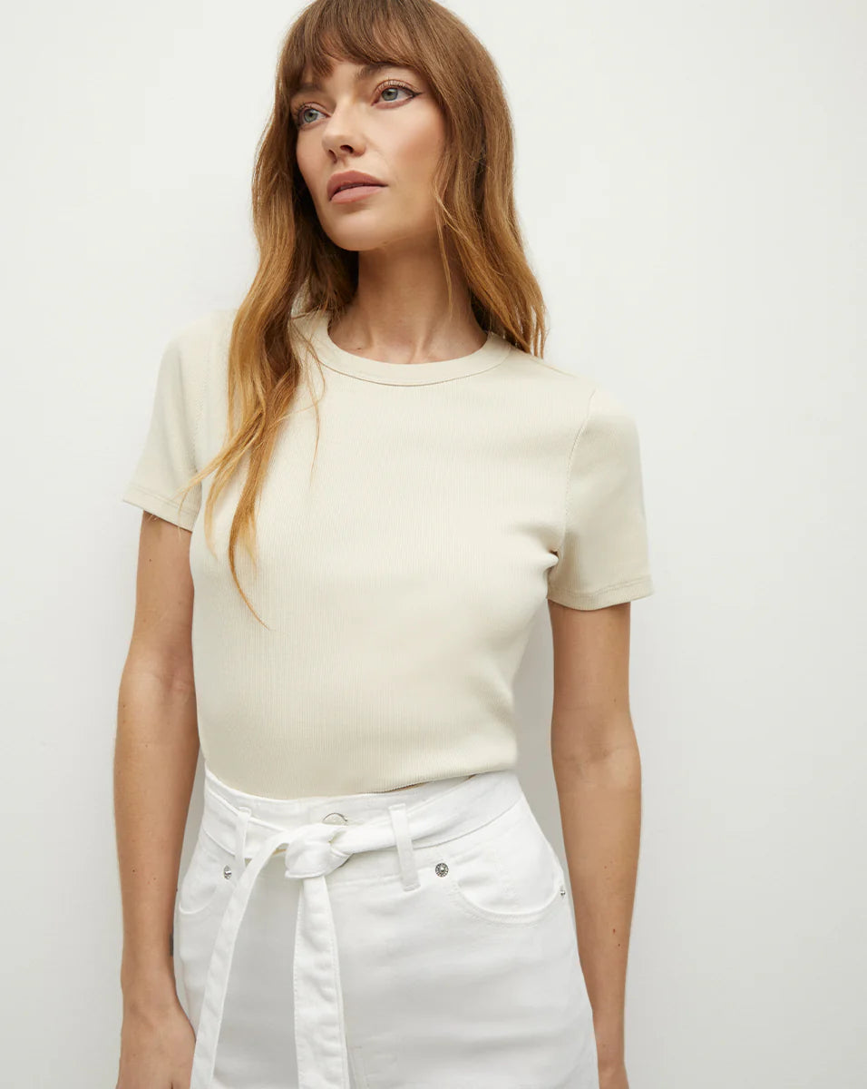 VERONICA BEARD PRUITT RIBBED TEE