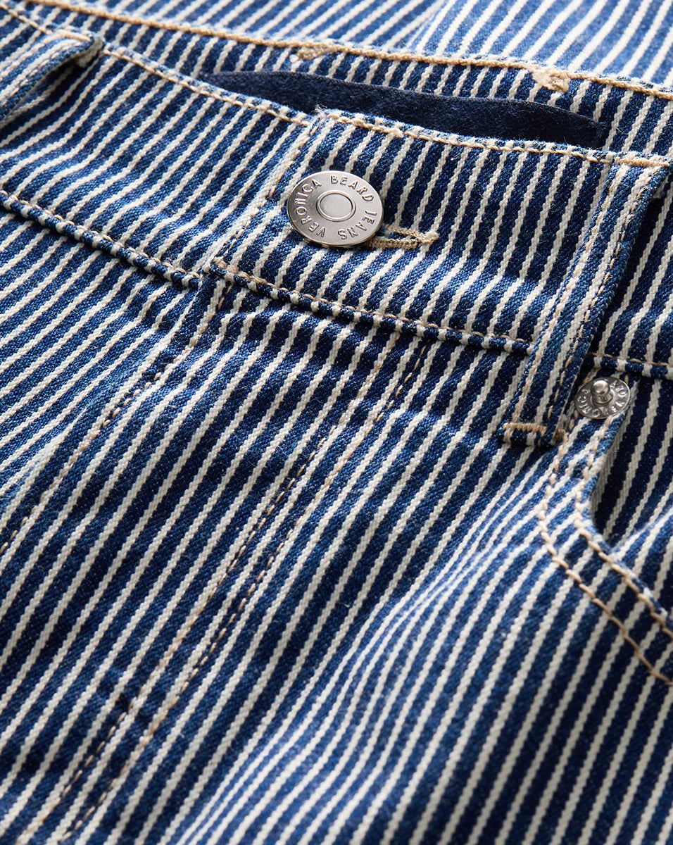VERONICA BEARD Crosbie Striped Wide-Leg Jean SOLSTICE STRIPE