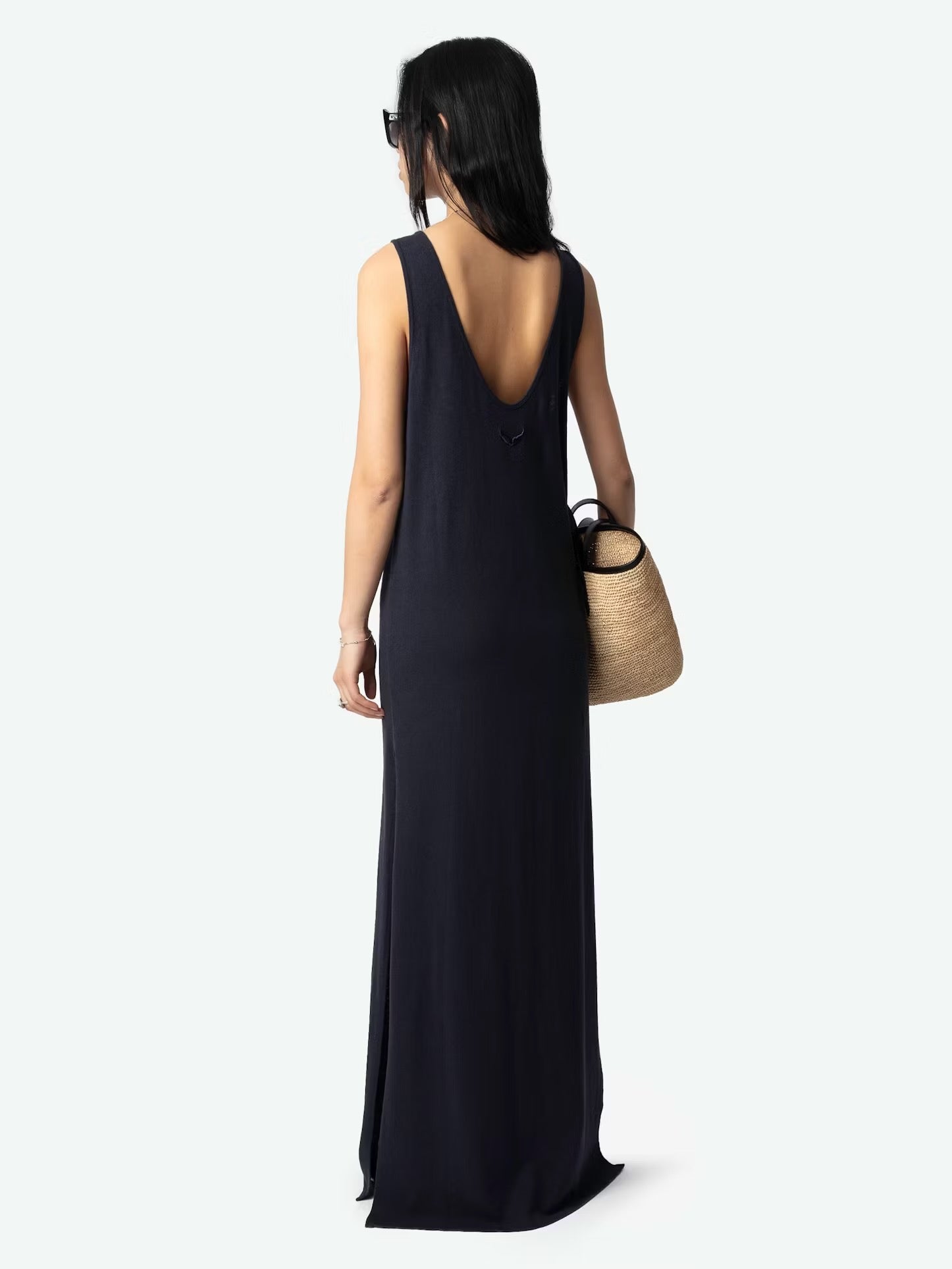 ZADIG & VOLTAIRE DEVA LIN LAVE WINGS DRESS - ENCRE