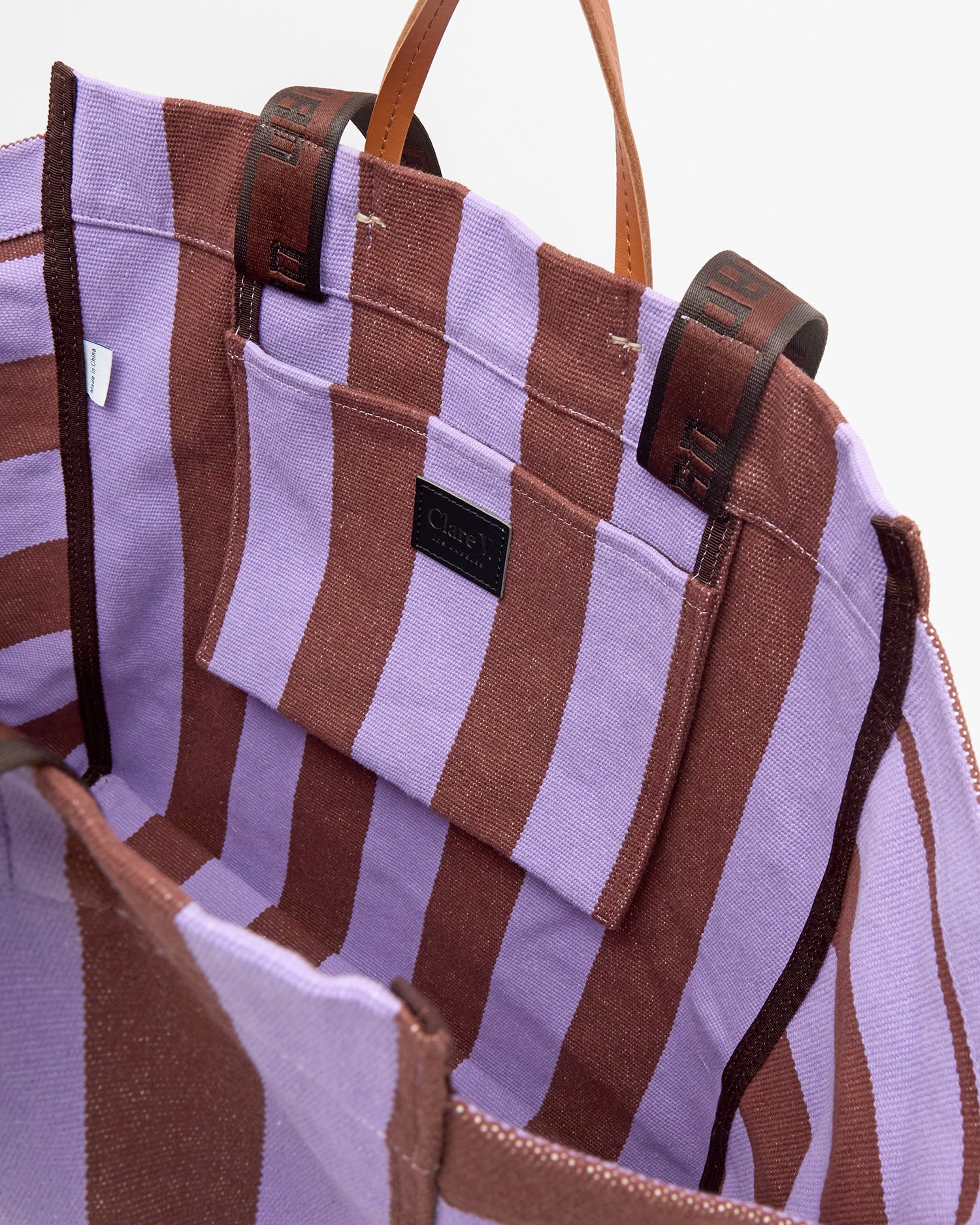 LA CÔTE TOTE - JACARDA HAZELNUT STRIPE