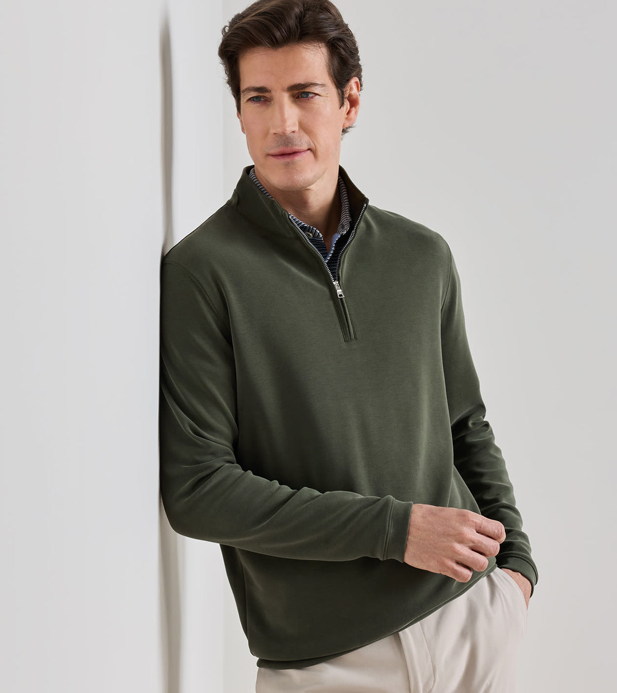 SOFT SUEDE 1/4 ZIP