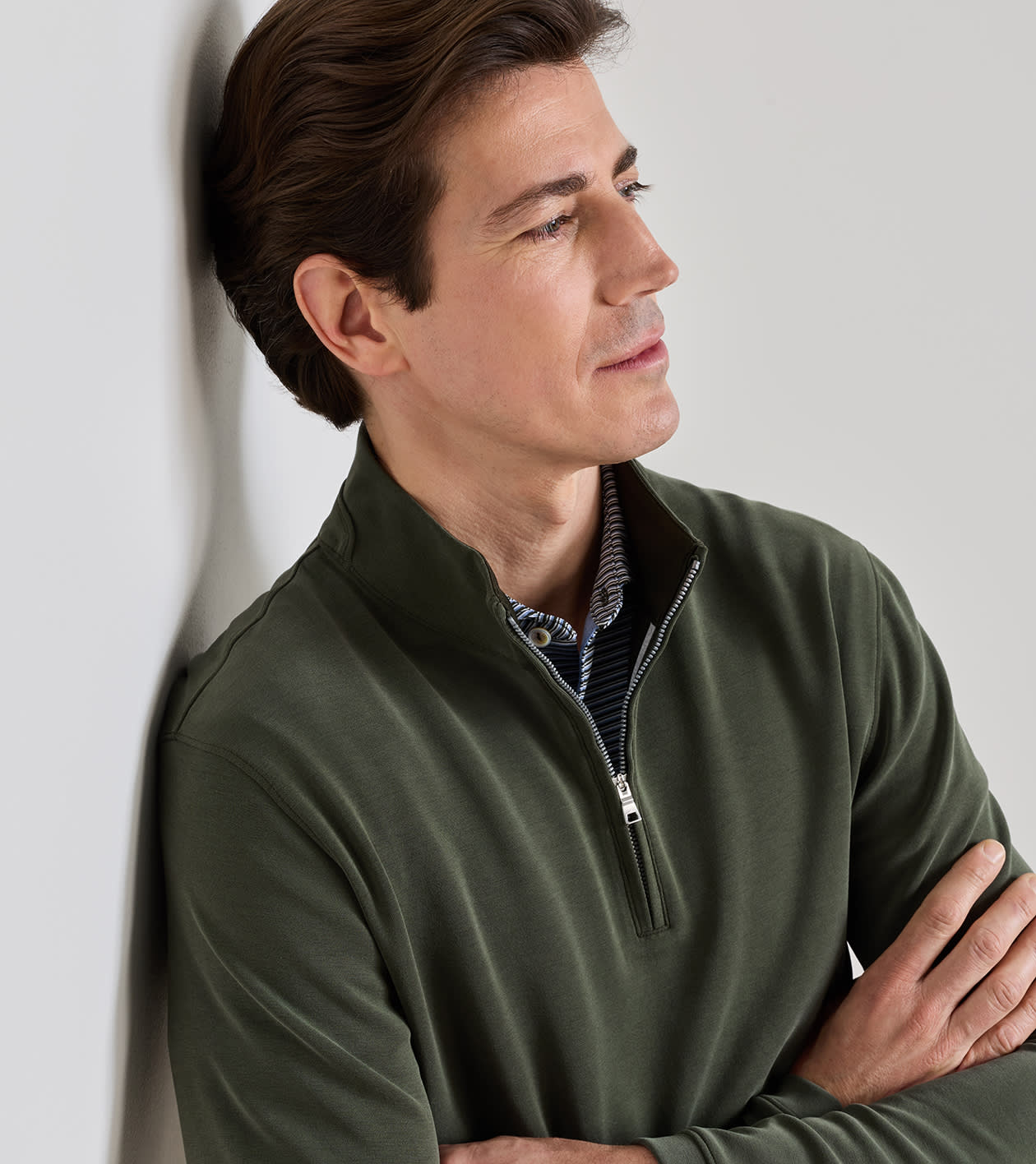 SOFT SUEDE 1/4 ZIP