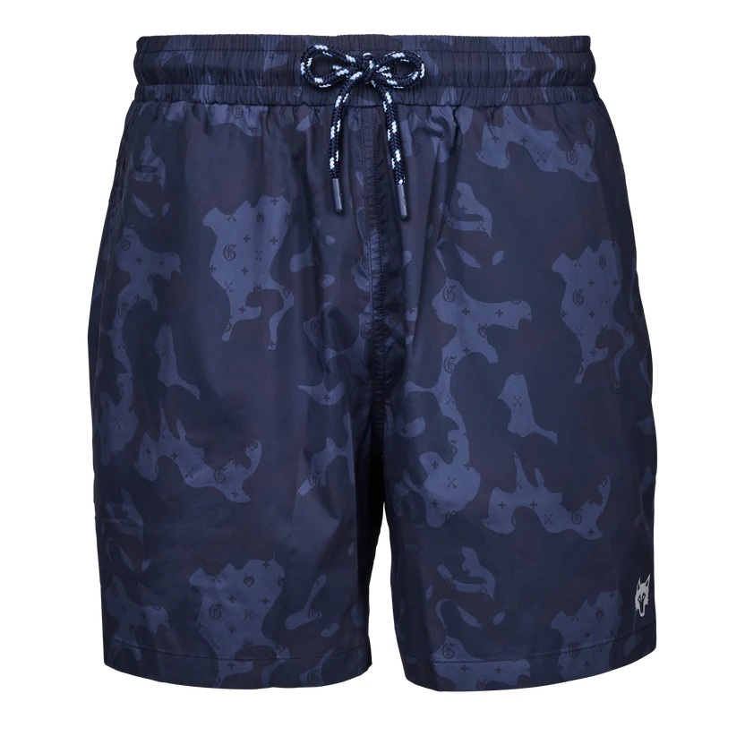 GREYSON GOAT CAMO TORCH SWIM SHORT MALTESE BLUE