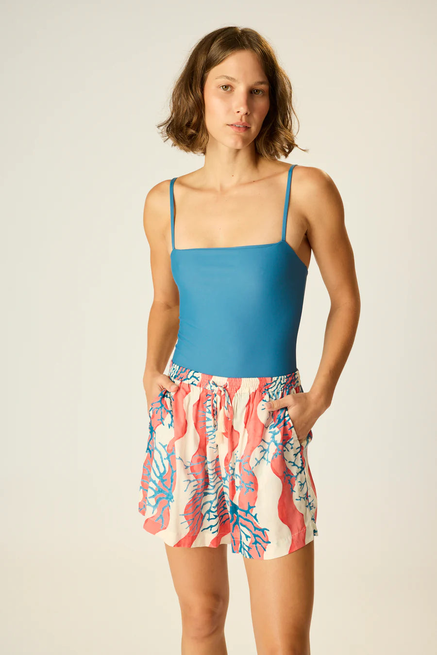 NATALIE MARTIN JASPER SHORT CORAL WAVE PEACH