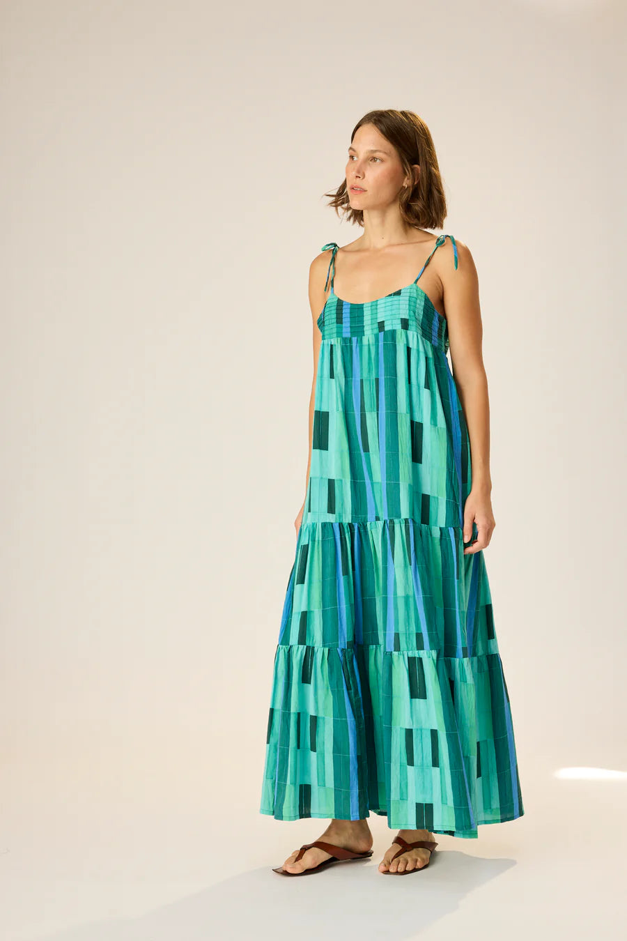 NATALIE MARTIN MELANIE DRESS GREEN SEA GLASS