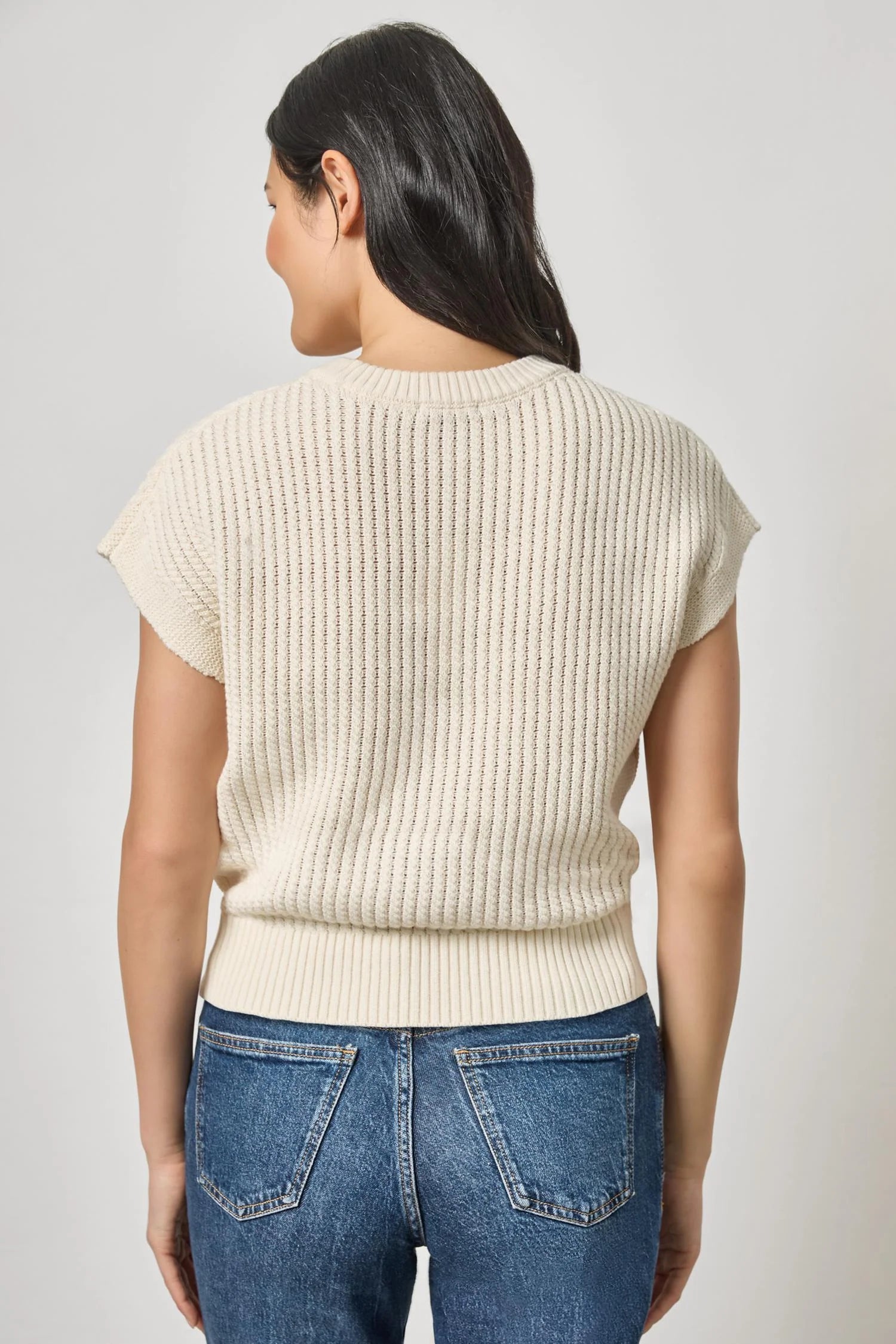 TEXTURED WEDGE SWEATER
