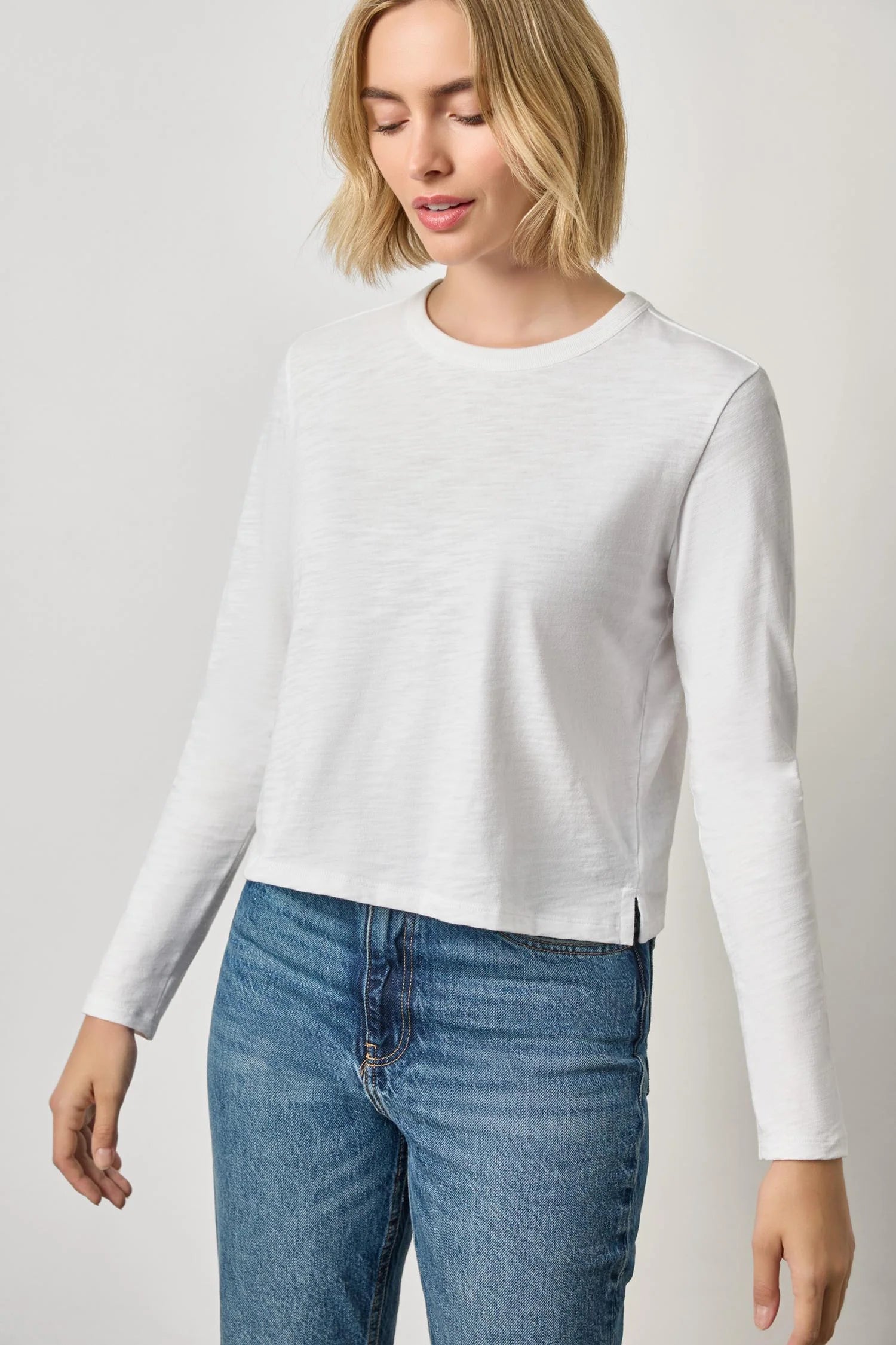 LONG SLEEVE CROPPED BOYFRIEND