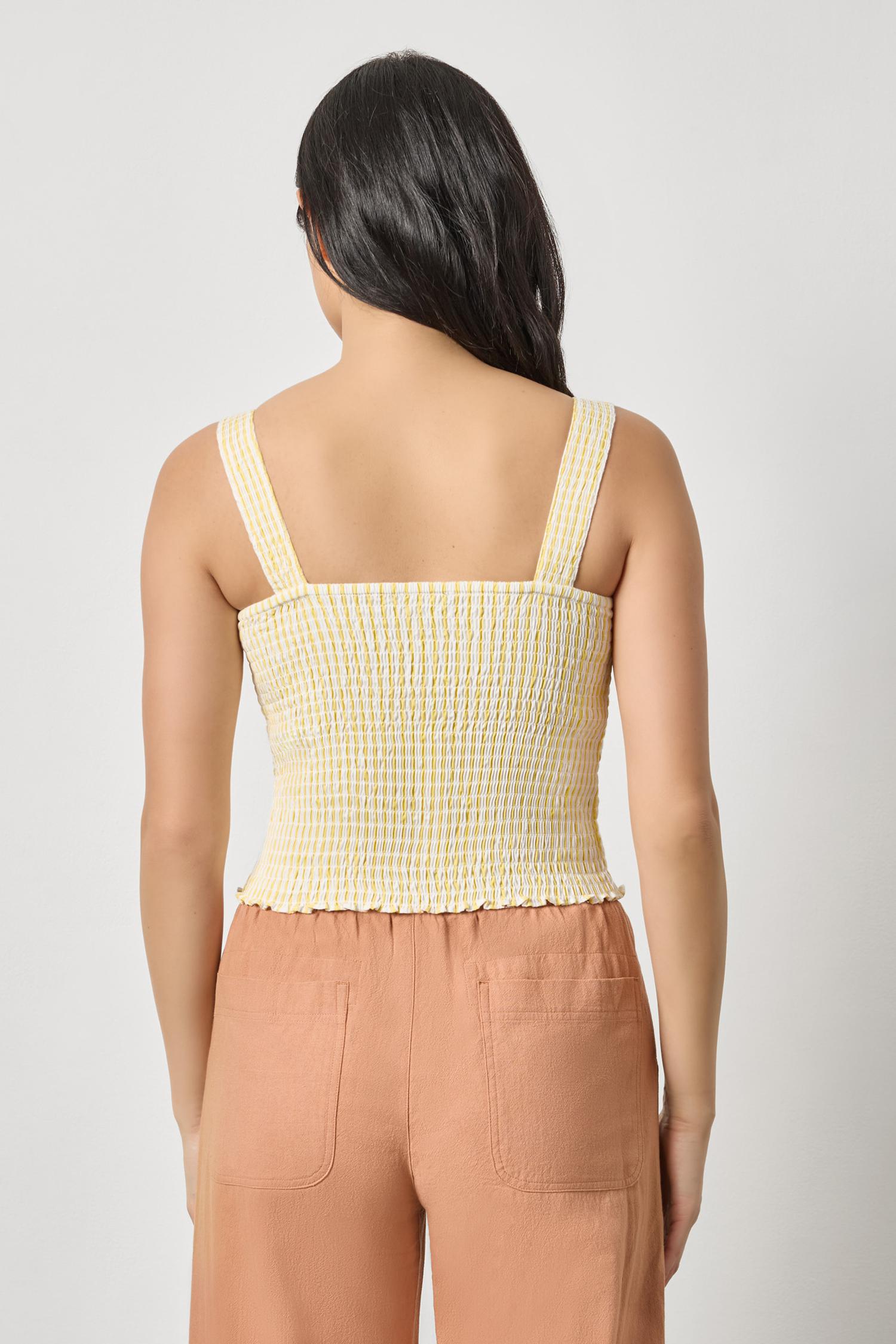 STRIPED SMOCKED TANK