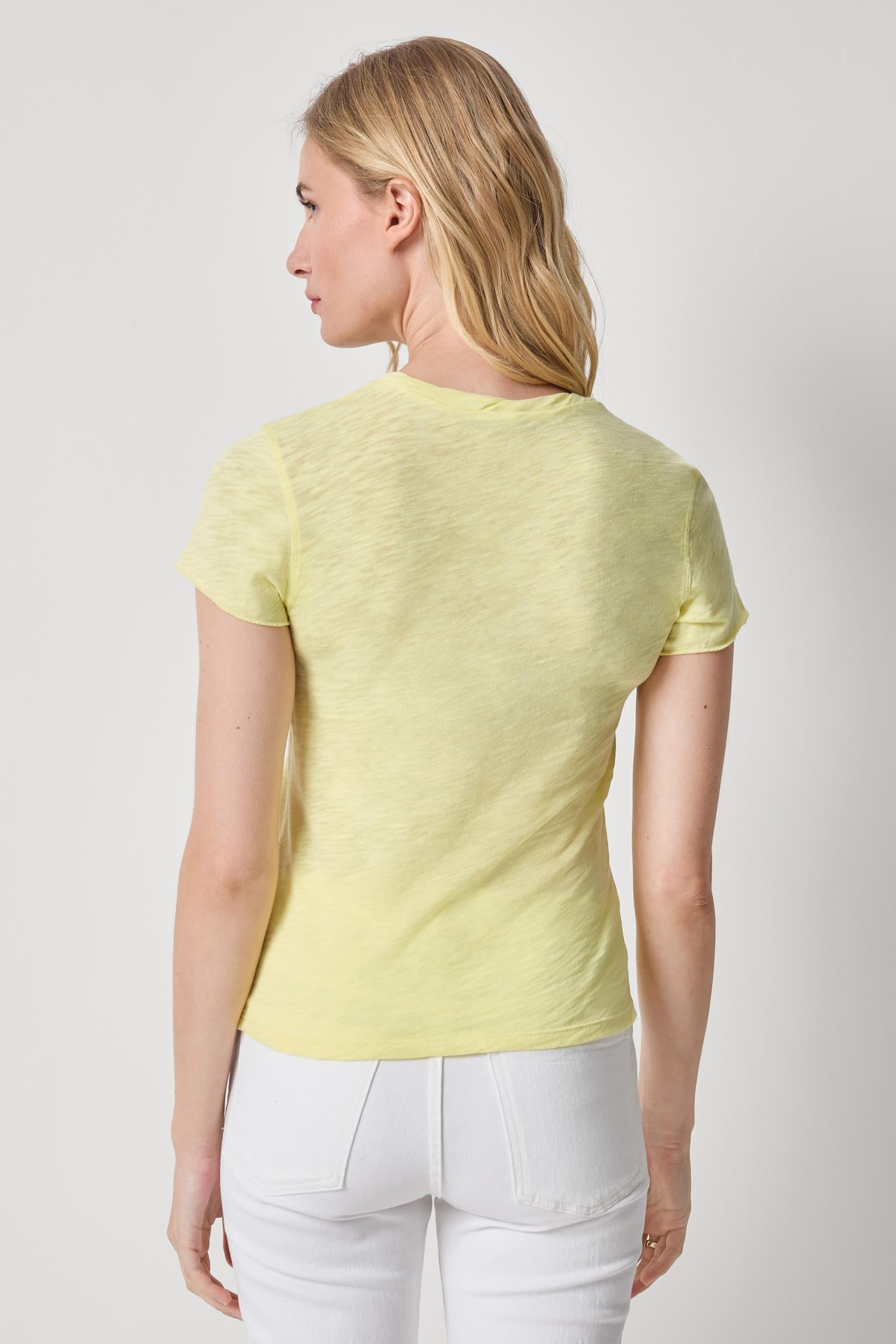 TWISTED BINDING V-NECK